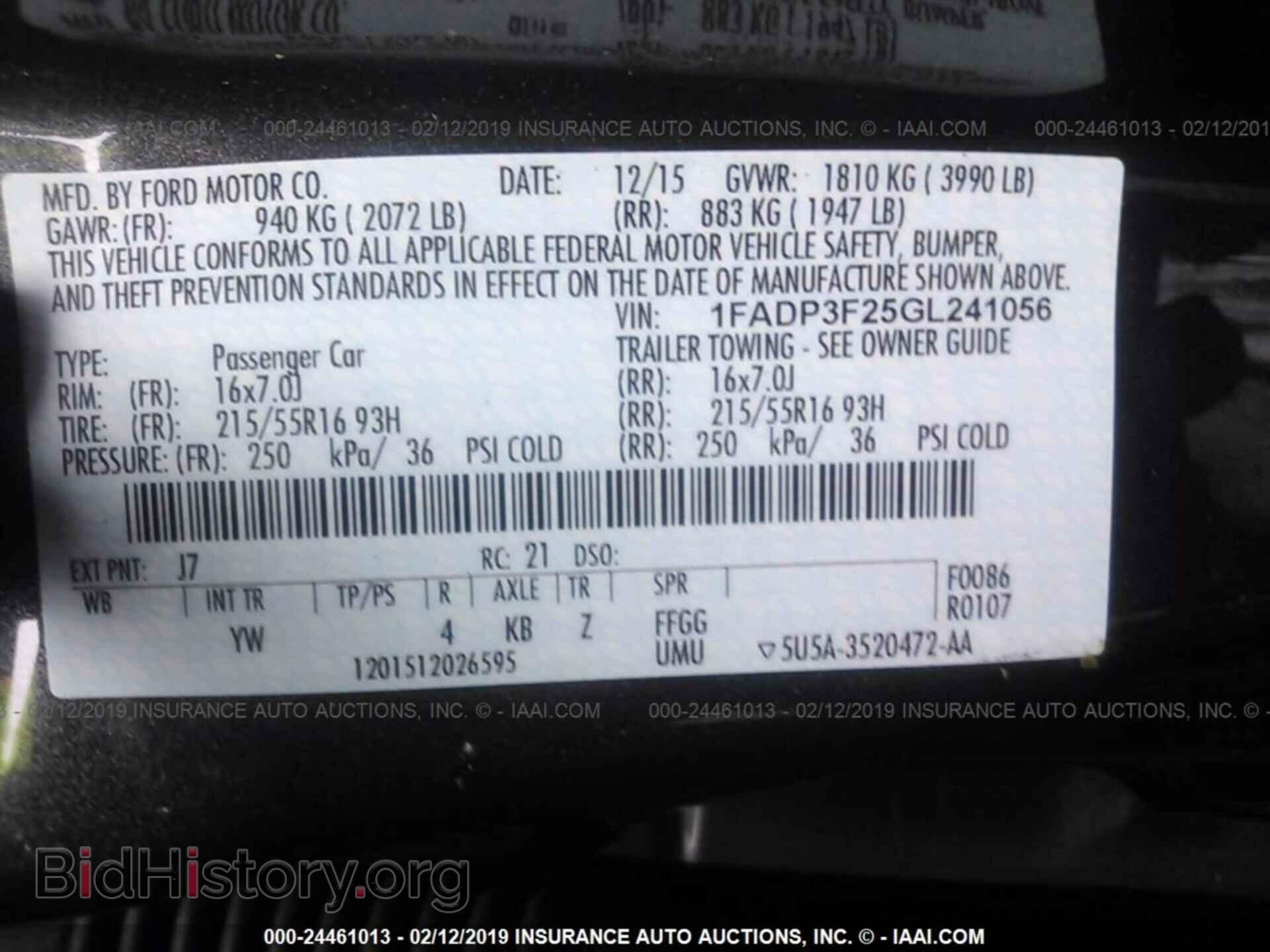 2016 FORD FOCUS - VIN: 1FADP3F25GL241056 - Photo 9