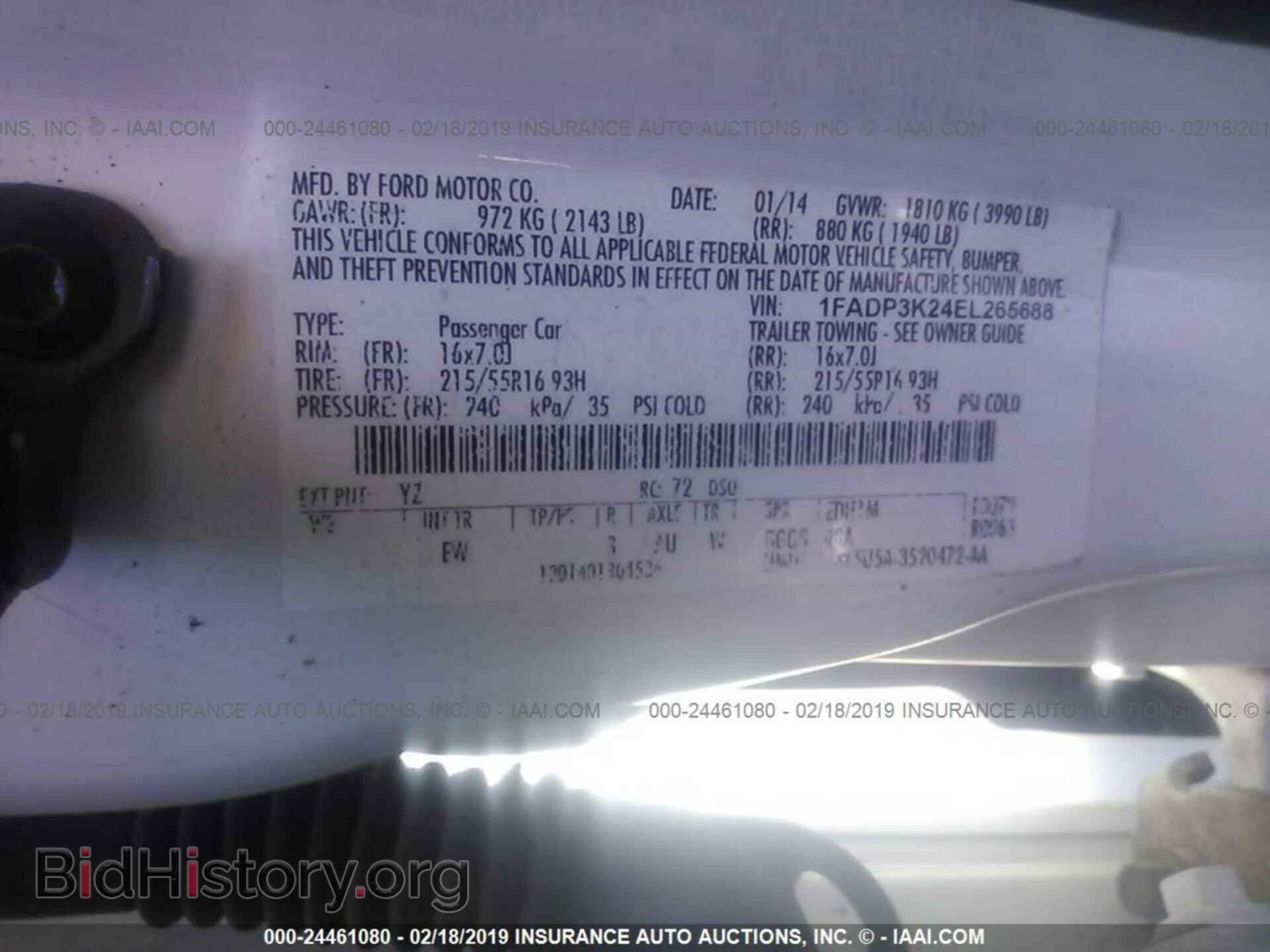 2014 FORD FOCUS - VIN: 1FADP3K24EL265688 - Photo 9