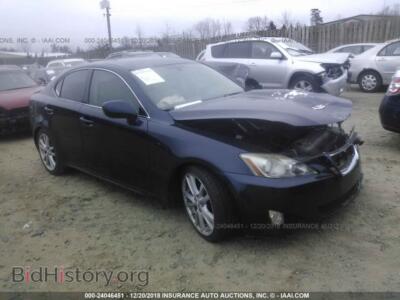 2006 Lexus IS, темно-синий — VIN JTHBE262665011433, IAAI