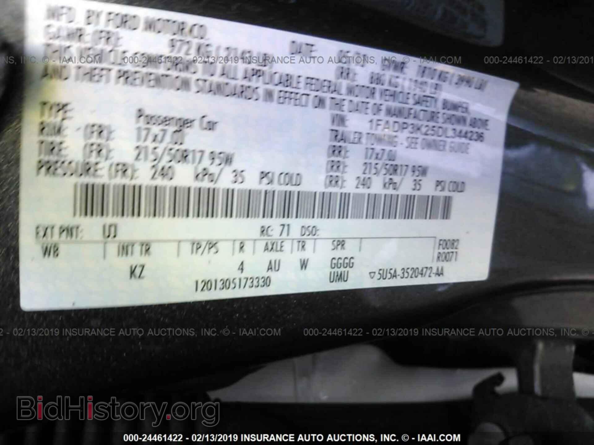 2013 FORD FOCUS - VIN: 1FADP3K25DL344236 - Photo 9