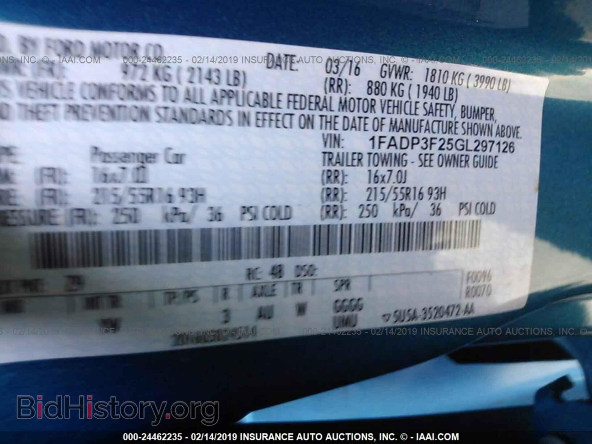 2016 FORD FOCUS - VIN: 1FADP3F25GL297126 - Photo 9