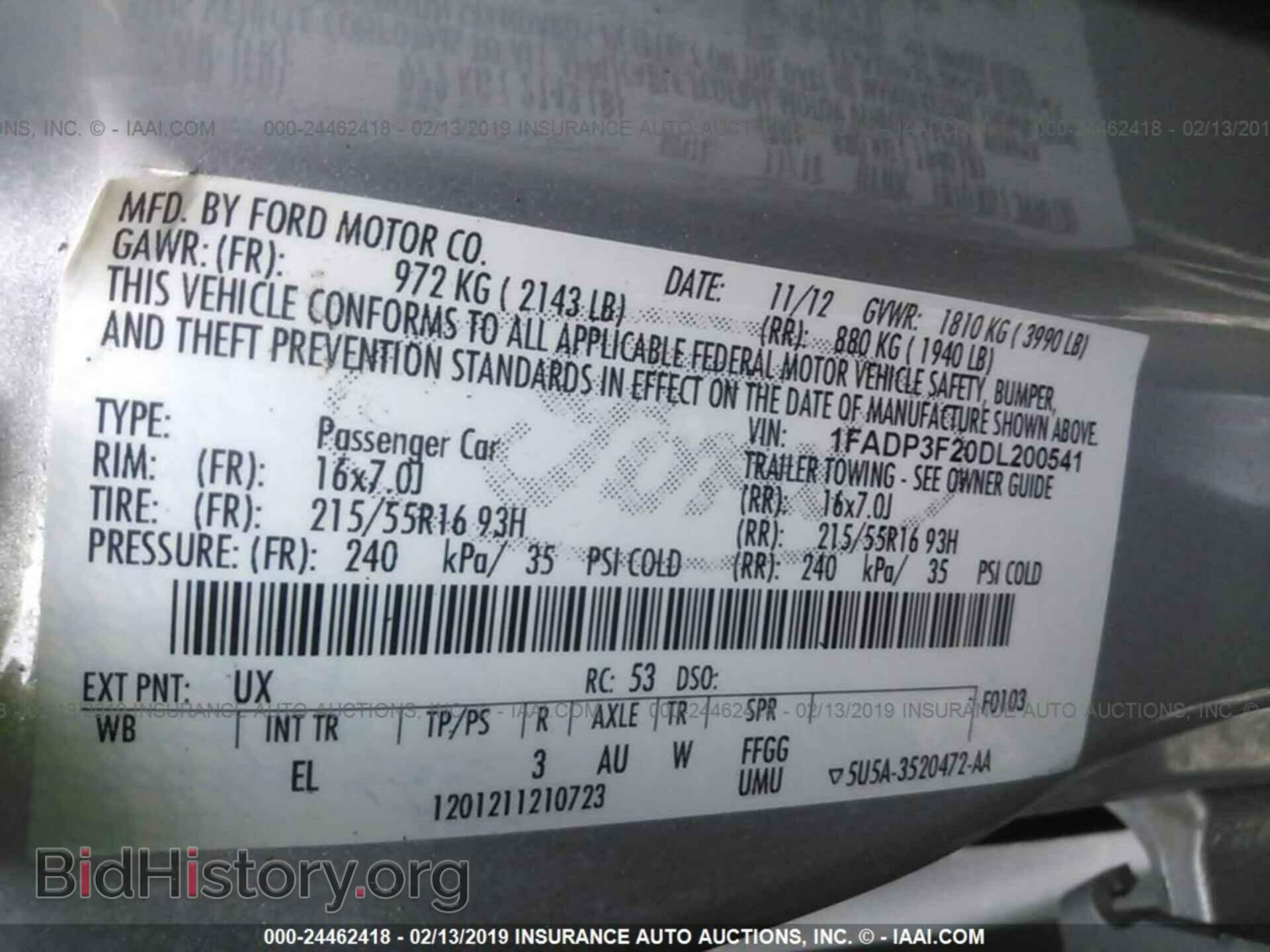 2013 FORD FOCUS - VIN: 1FADP3F20DL200541 - Photo 9
