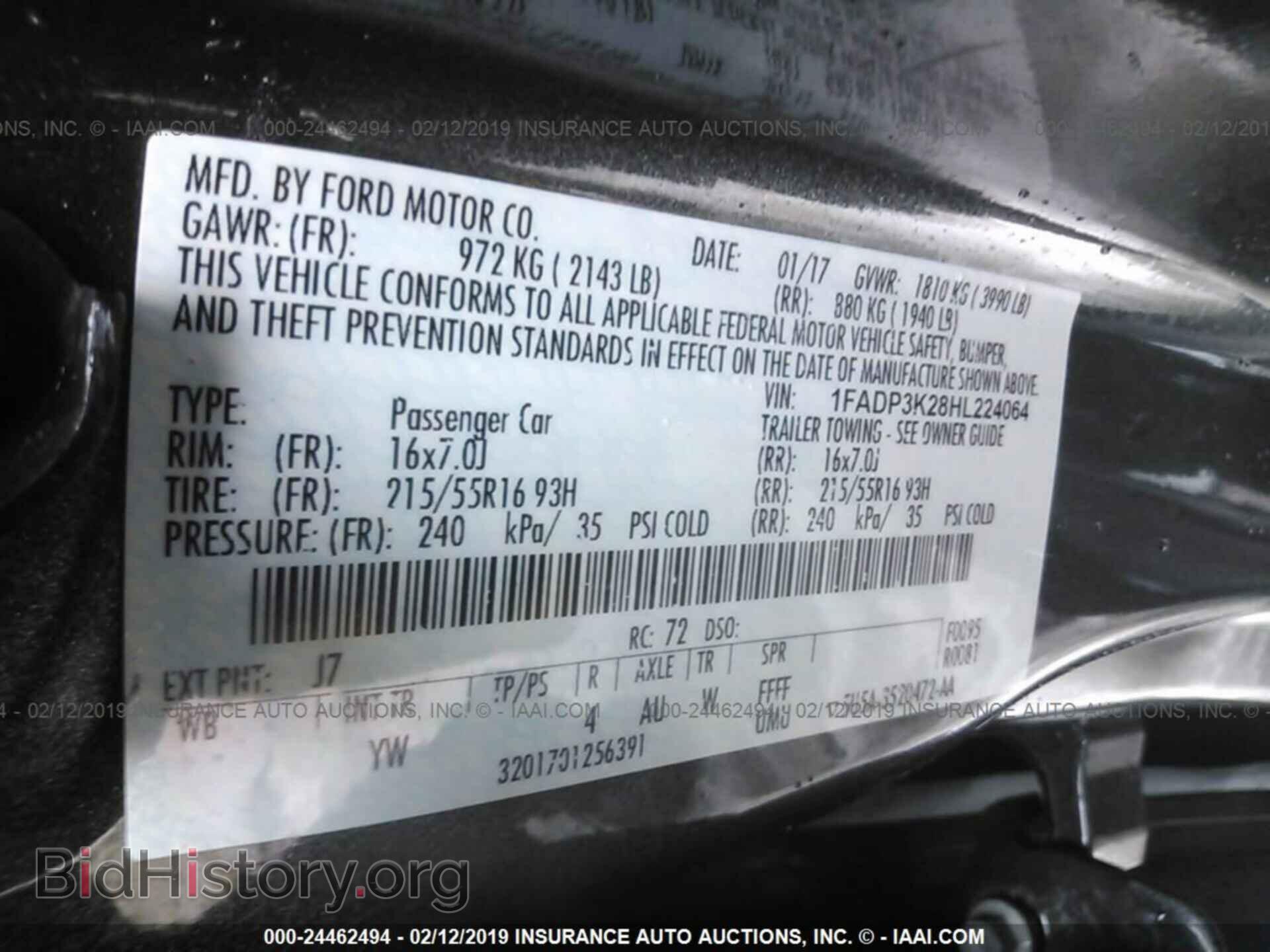 2017 FORD FOCUS - VIN: 1FADP3K28HL224064 - Photo 9