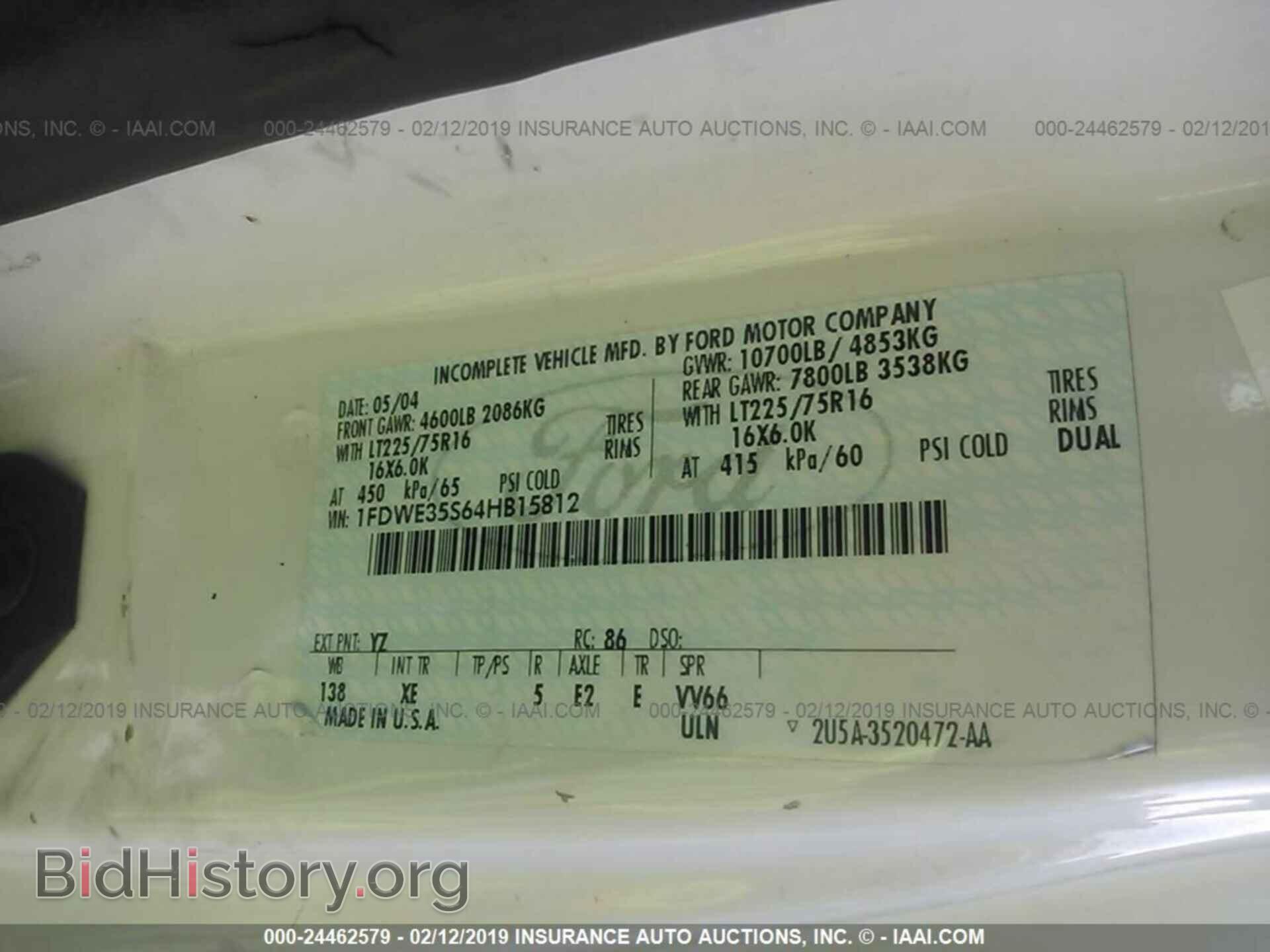 2004 FORD ECONOLINE - VIN: 1FDWE35S64HB15812 - Photo 9