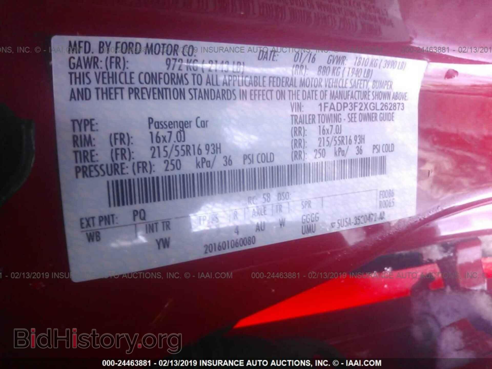 2016 FORD FOCUS - VIN: 1FADP3F2XGL262873 - Photo 9