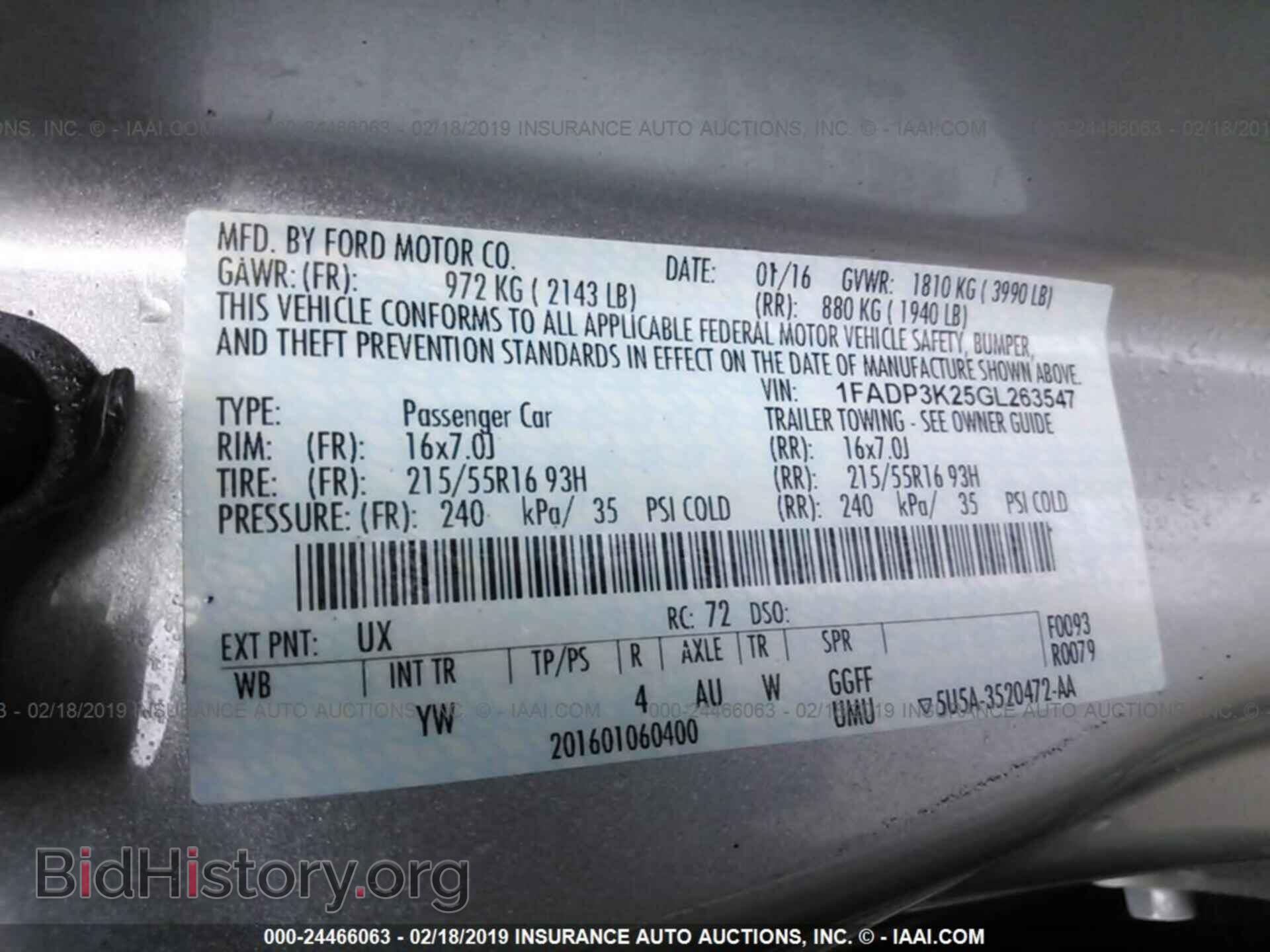 2016 FORD FOCUS - VIN: 1FADP3K25GL263547 - Photo 9