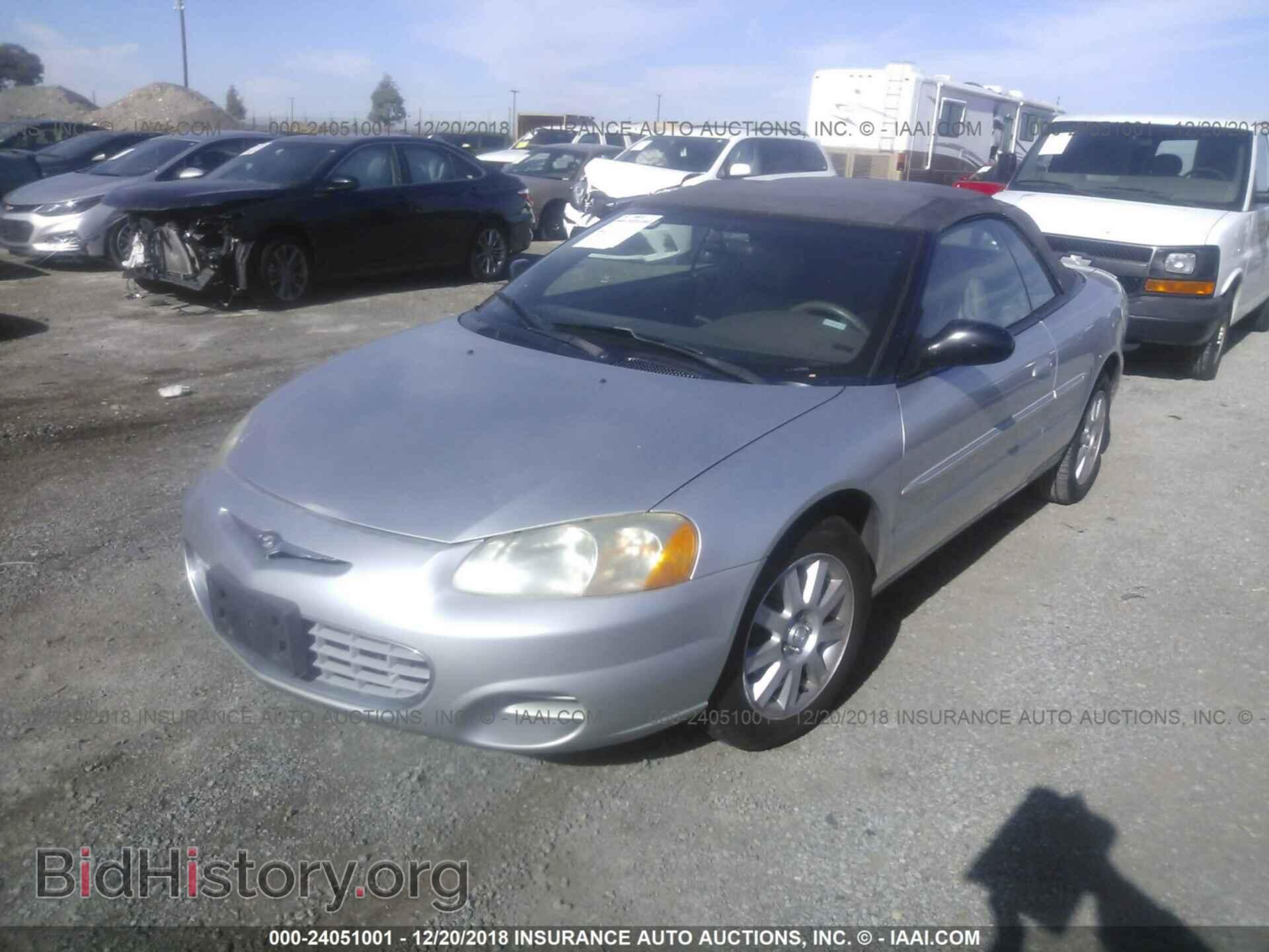 2002 CHRYSLER SEBRING - VIN: 1C3EL75R82N342366 - Фото 2