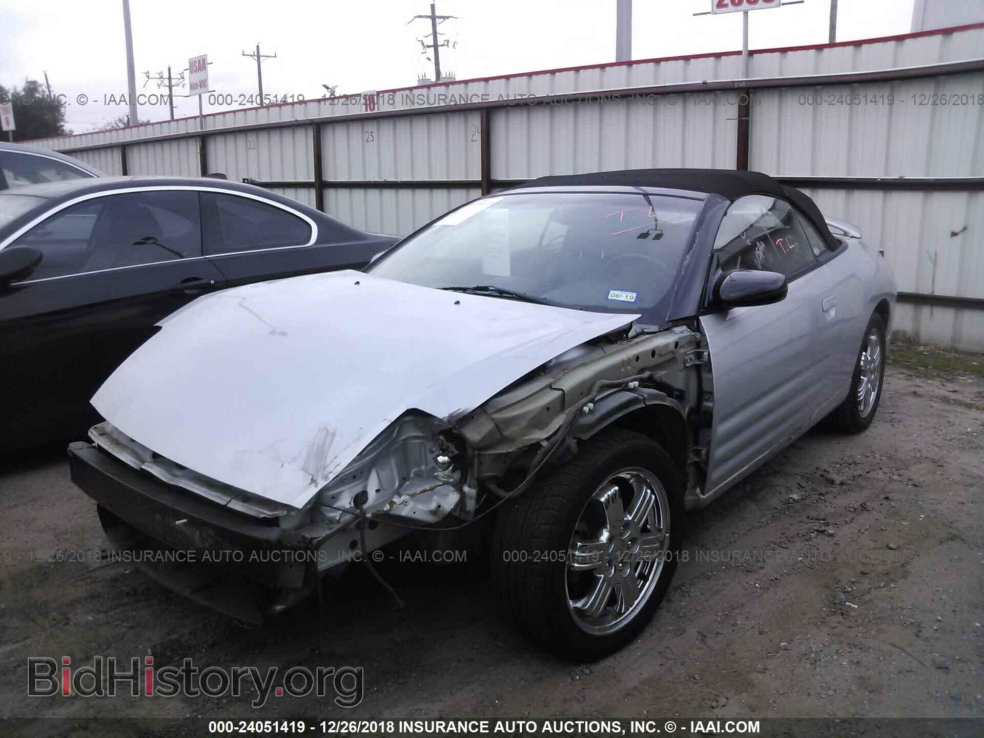 2003 MITSUBISHI ECLIPSE - VIN: 4A3AE75H43E019071 - Фото 2