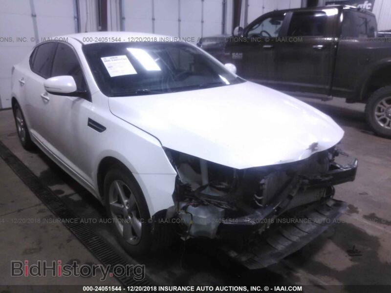 2015 Kia OPTIMA (VIN KNAGM4A75F5628716) — фото 1 из 10, IAAI, повреждение: передняя часть