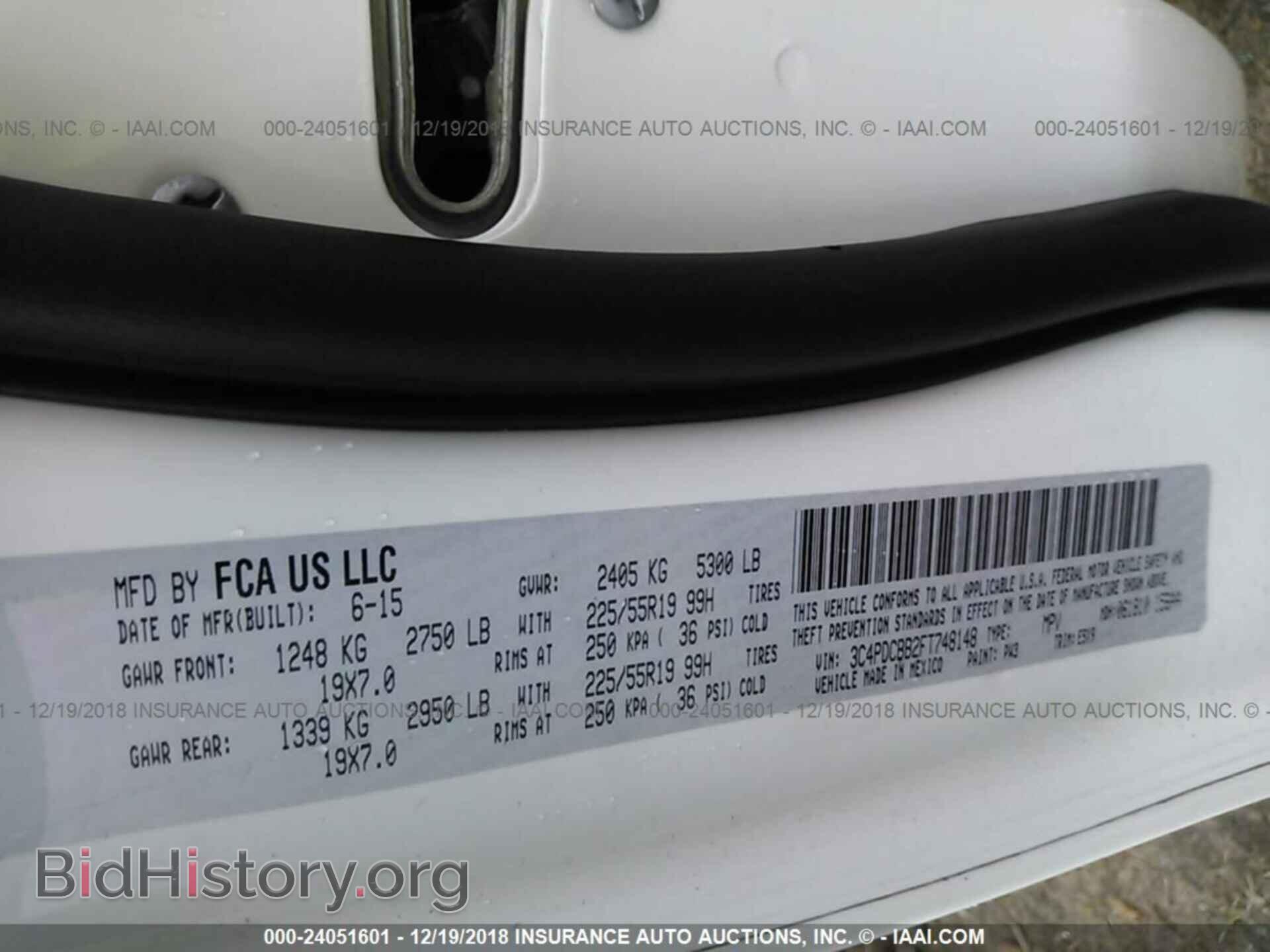 2015 DODGE JOURNEY - VIN: 3C4PDCBB2FT748148 - Photo 9