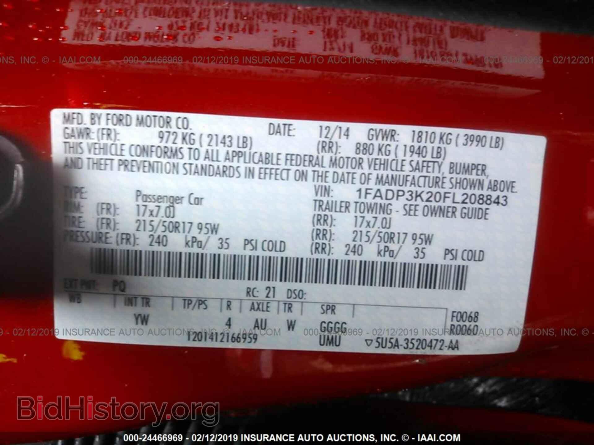 2015 FORD FOCUS - VIN: 1FADP3K20FL208843 - Photo 9