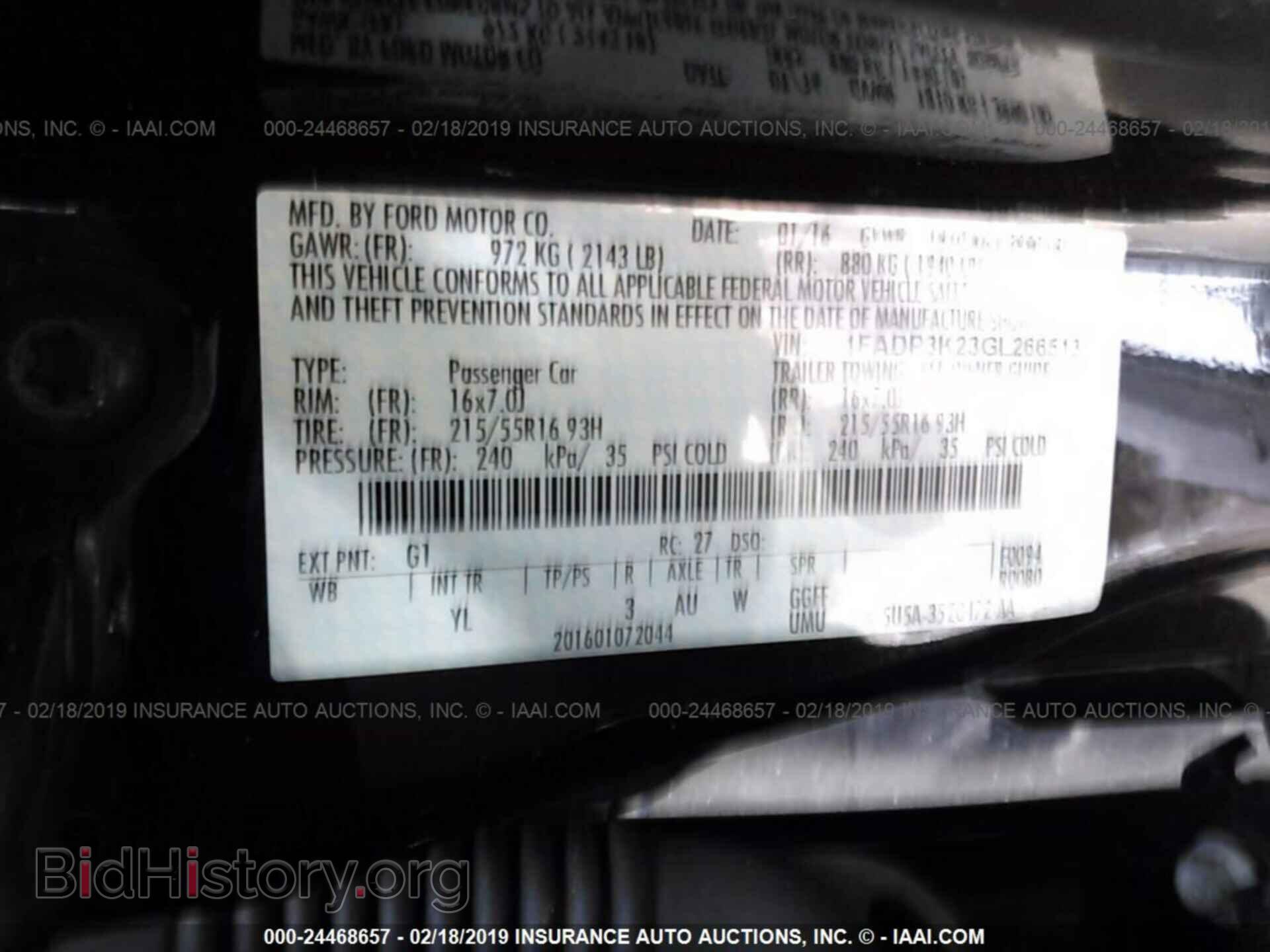 2016 FORD FOCUS - VIN: 1FADP3K23GL266513 - Photo 9