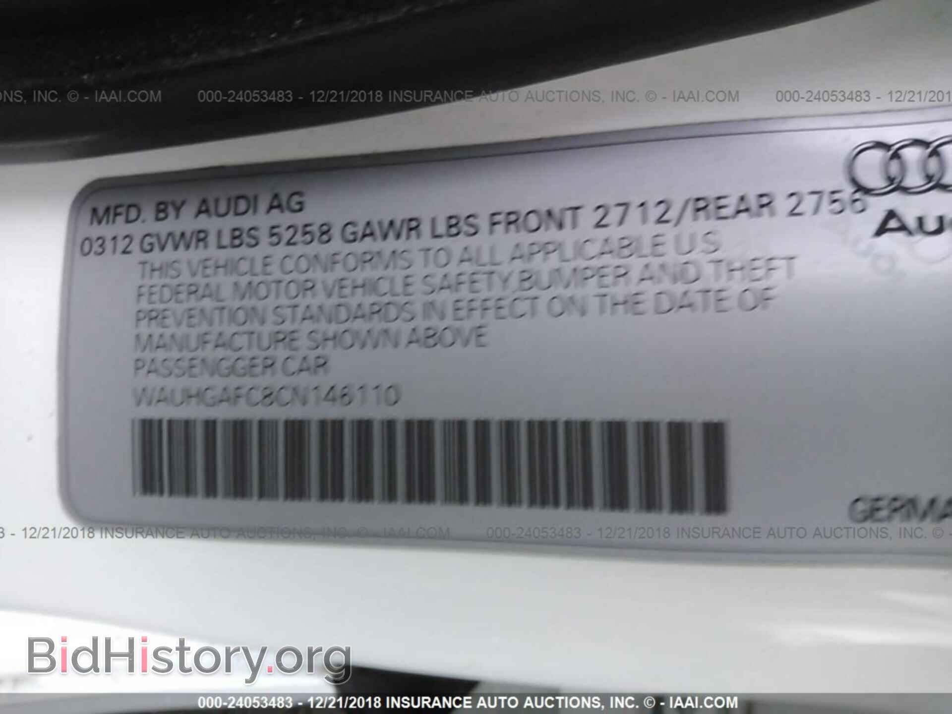 2012 AUDI A6 - VIN: WAUHGAFC8CN146110 - Photo 9