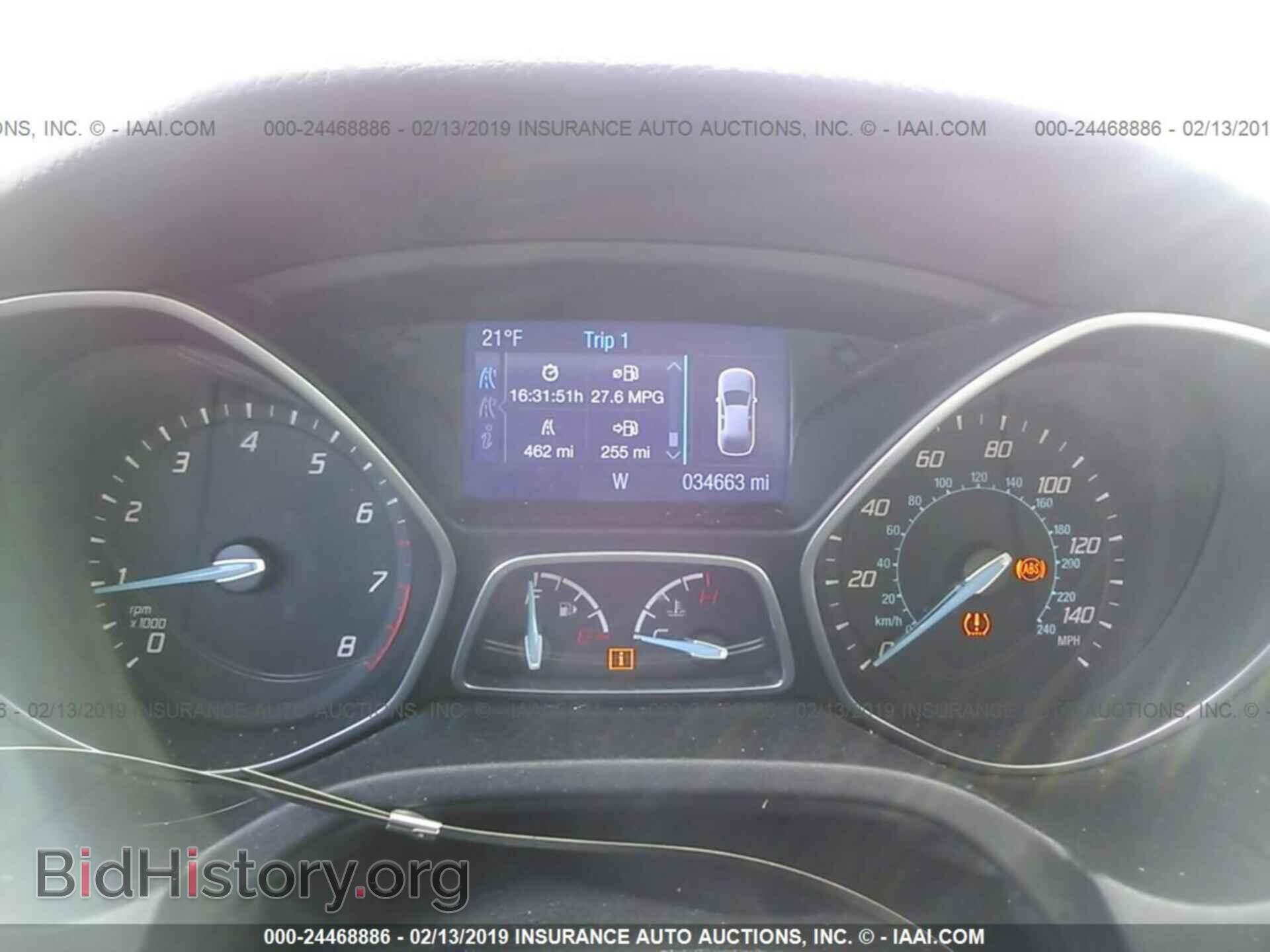 2014 FORD FOCUS - VIN: 1FADP3K26EL166385 - Фото 7