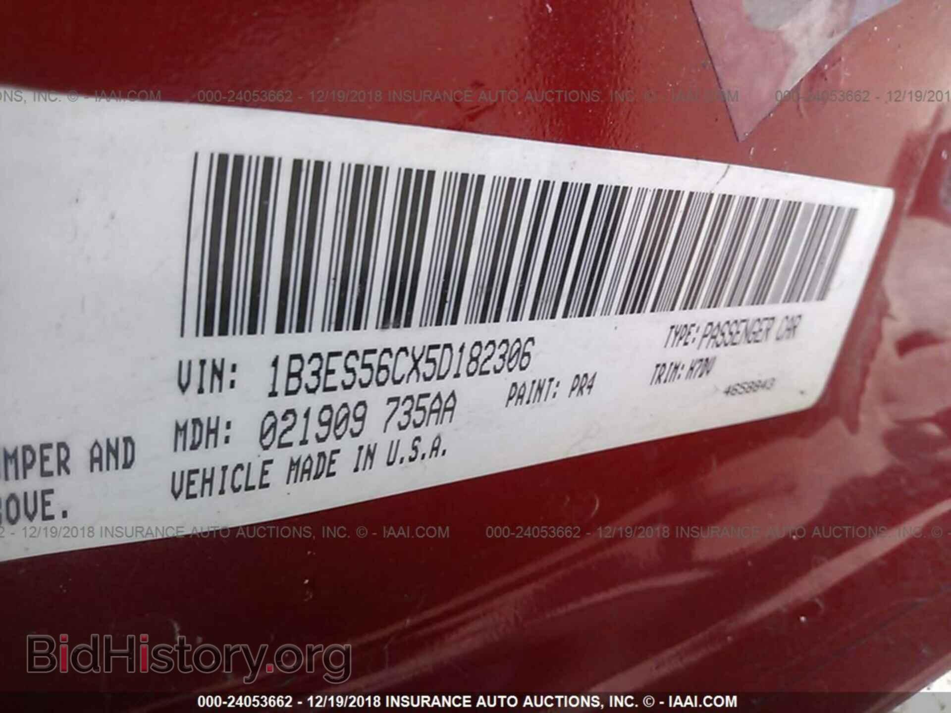 2005 DODGE NEON - VIN: 1B3ES56CX5D182306 - Фото 9
