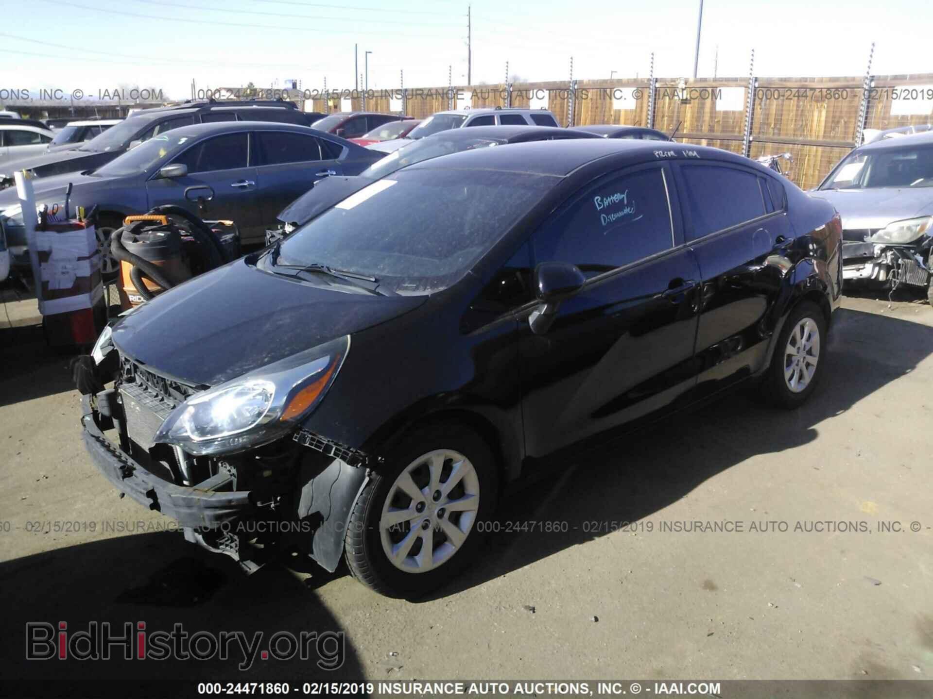 2013 KIA RIO - VIN: KNADN4A38D6178970 - Фото 2