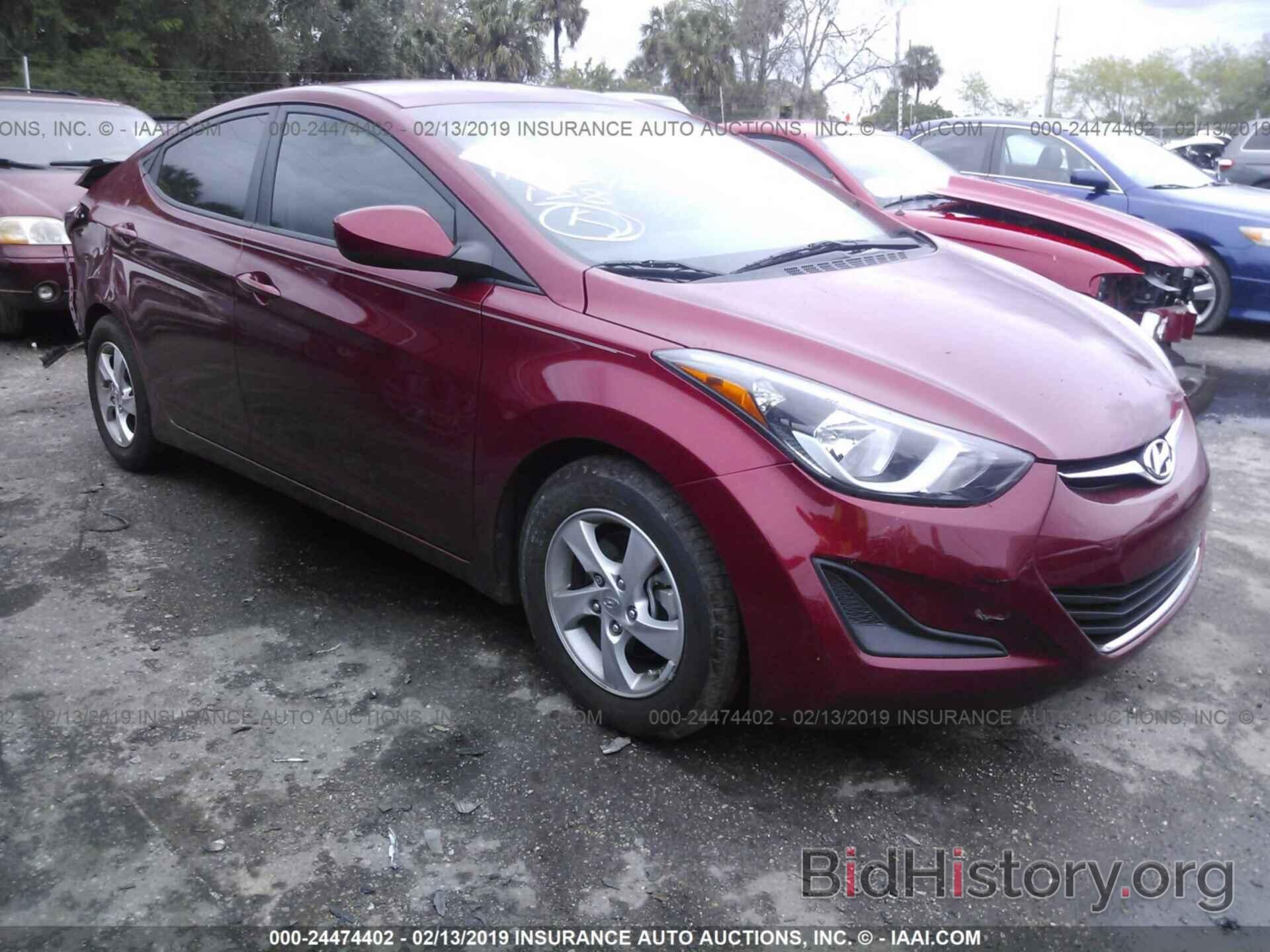 Photo 5NPDH4AE3EH546913 - HYUNDAI ELANTRA 2014