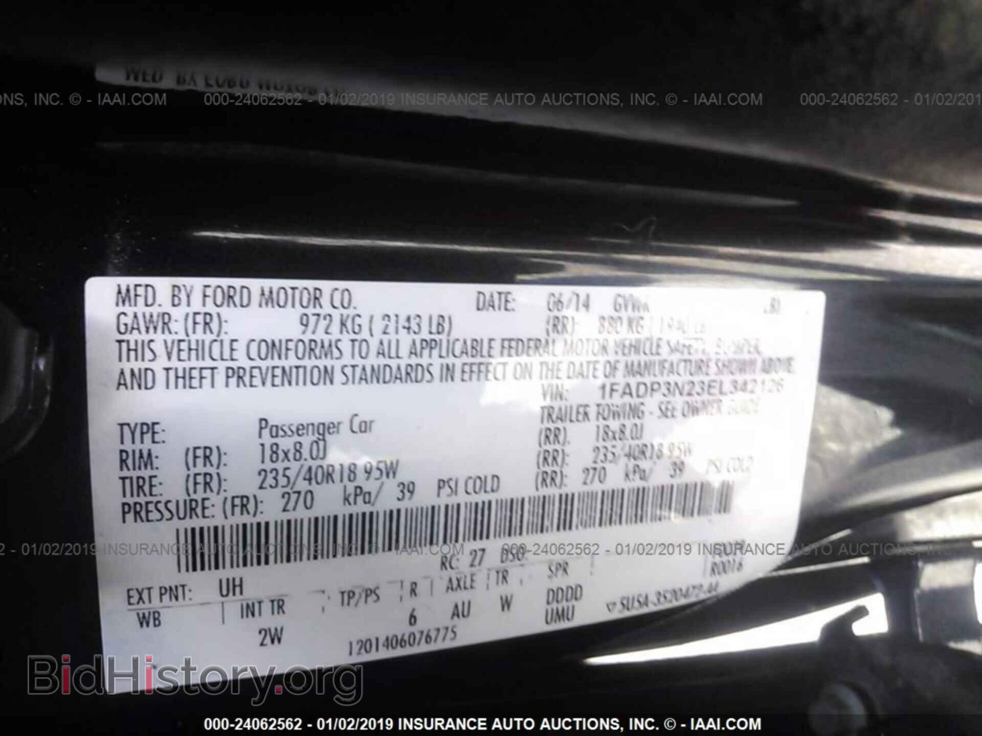 2014 FORD FOCUS - VIN: 1FADP3N23EL342126 - Photo 9