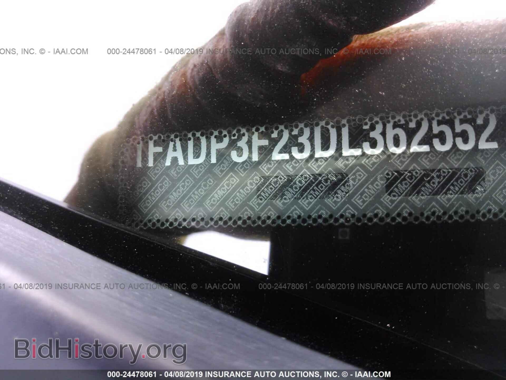 2013 FORD FOCUS - VIN: 1FADP3F23DL362552 - Фото 9