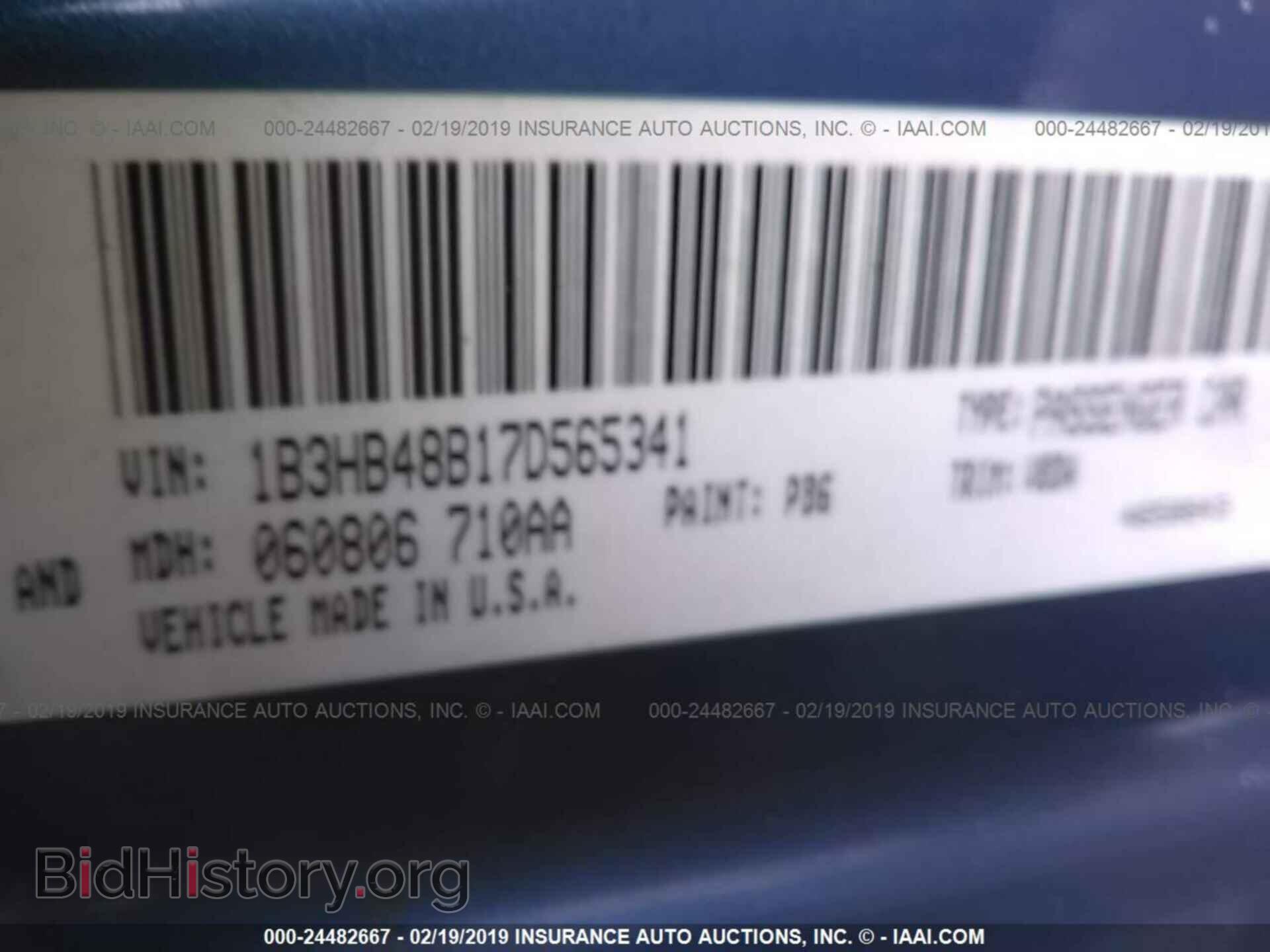 2007 DODGE CALIBER - VIN: 1B3HB48B17D565341 - Фото 9