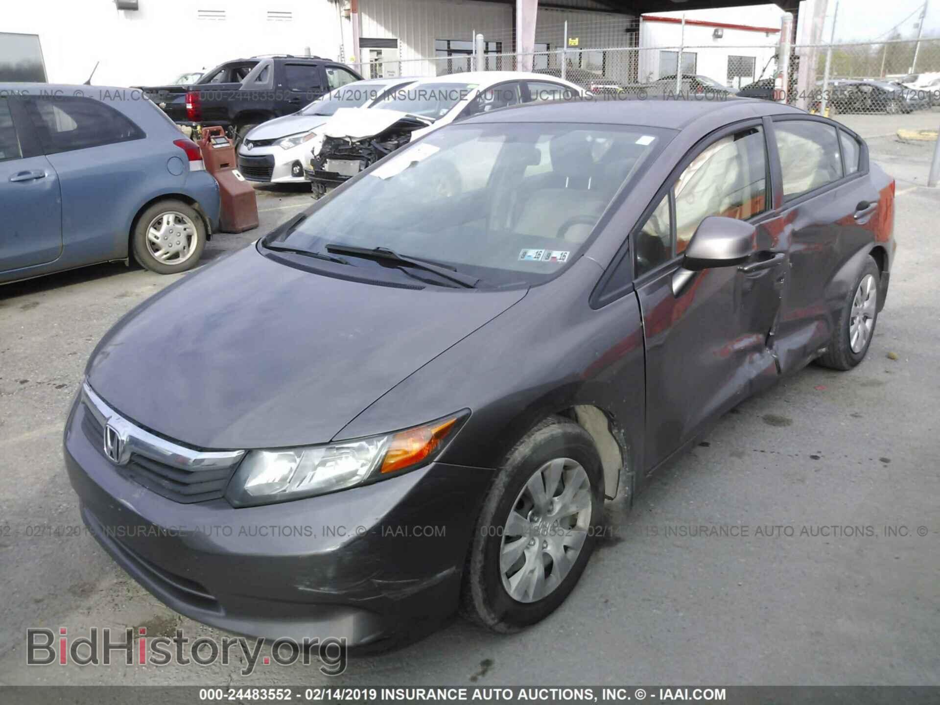 2012 HONDA CIVIC - VIN: JHMFB2F53CS003341 - Photo 2