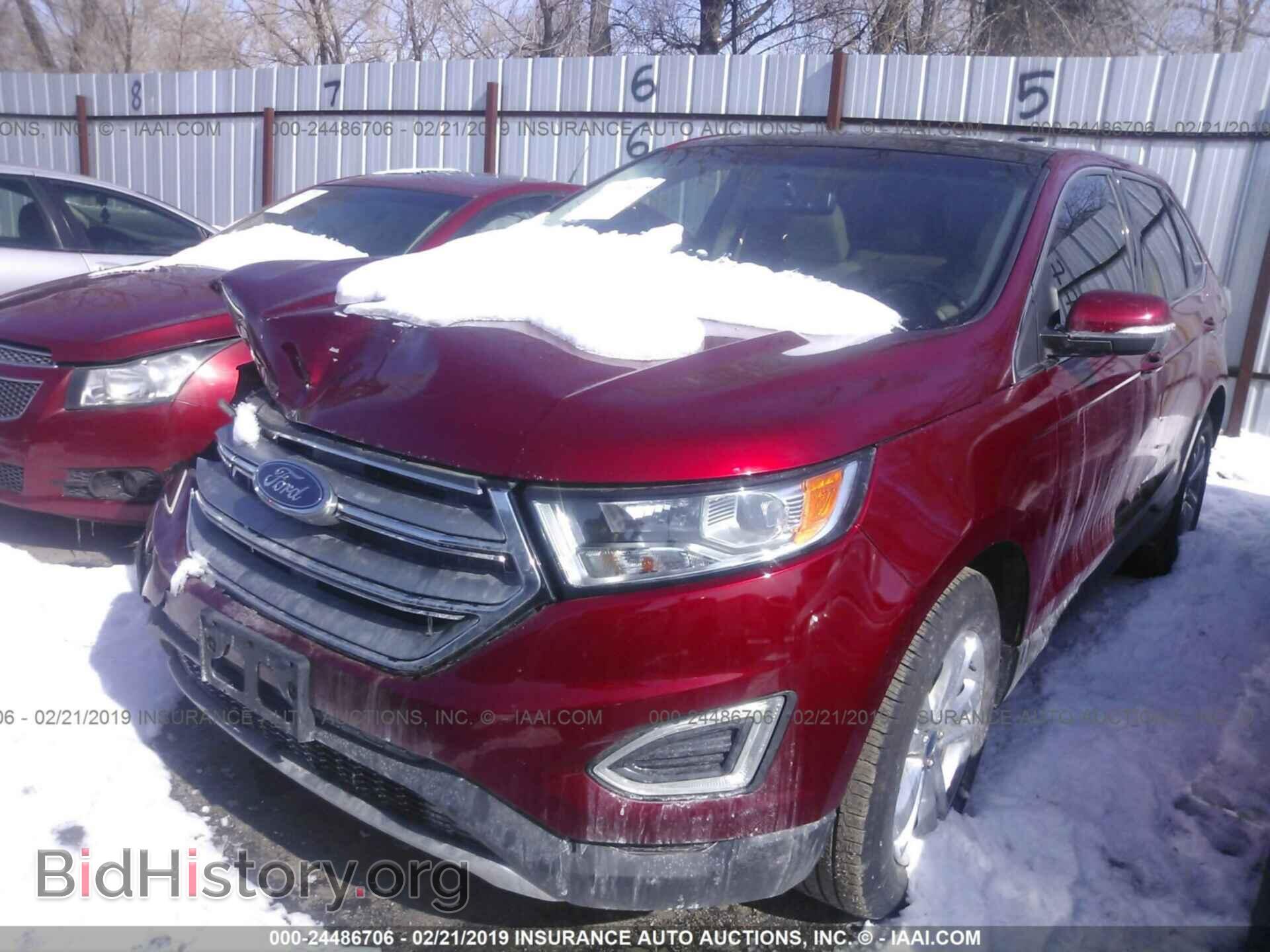 2015 FORD EDGE - VIN: 2FMTK3J80FBB09333 - Фото 2
