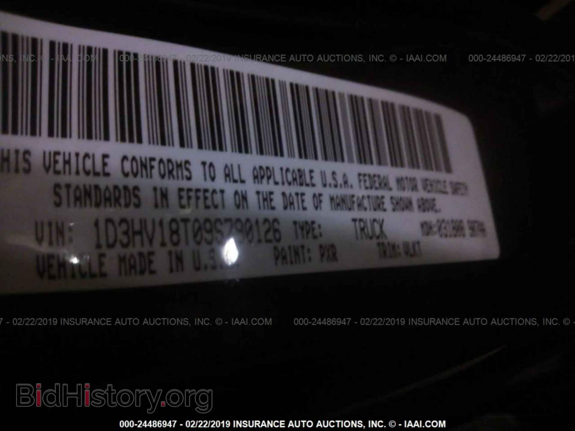 2009 DODGE RAM 1500 - VIN: 1D3HV18T09S790126 - Фото 9