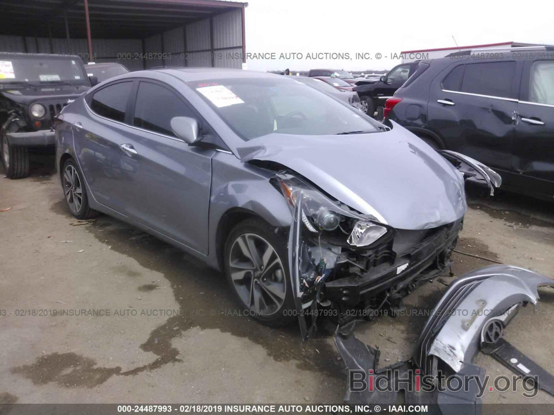 Photo 5NPDH4AE1GH655387 - HYUNDAI ELANTRA 2016