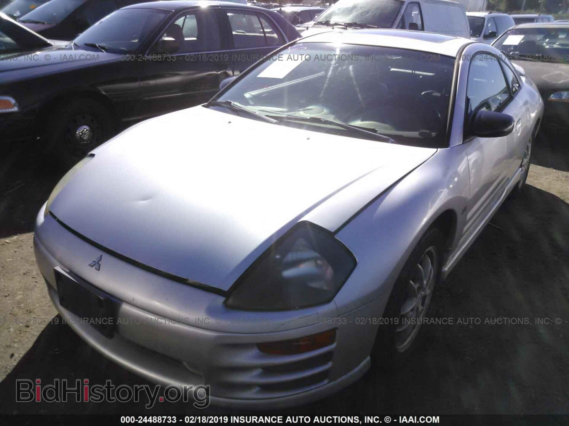 2002 MITSUBISHI ECLIPSE - VIN: 4A3AC54H02E087572 - Фото 2