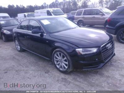 2014 Audi A4, черный — VIN WAUAFAFL8EN036228, IAAI