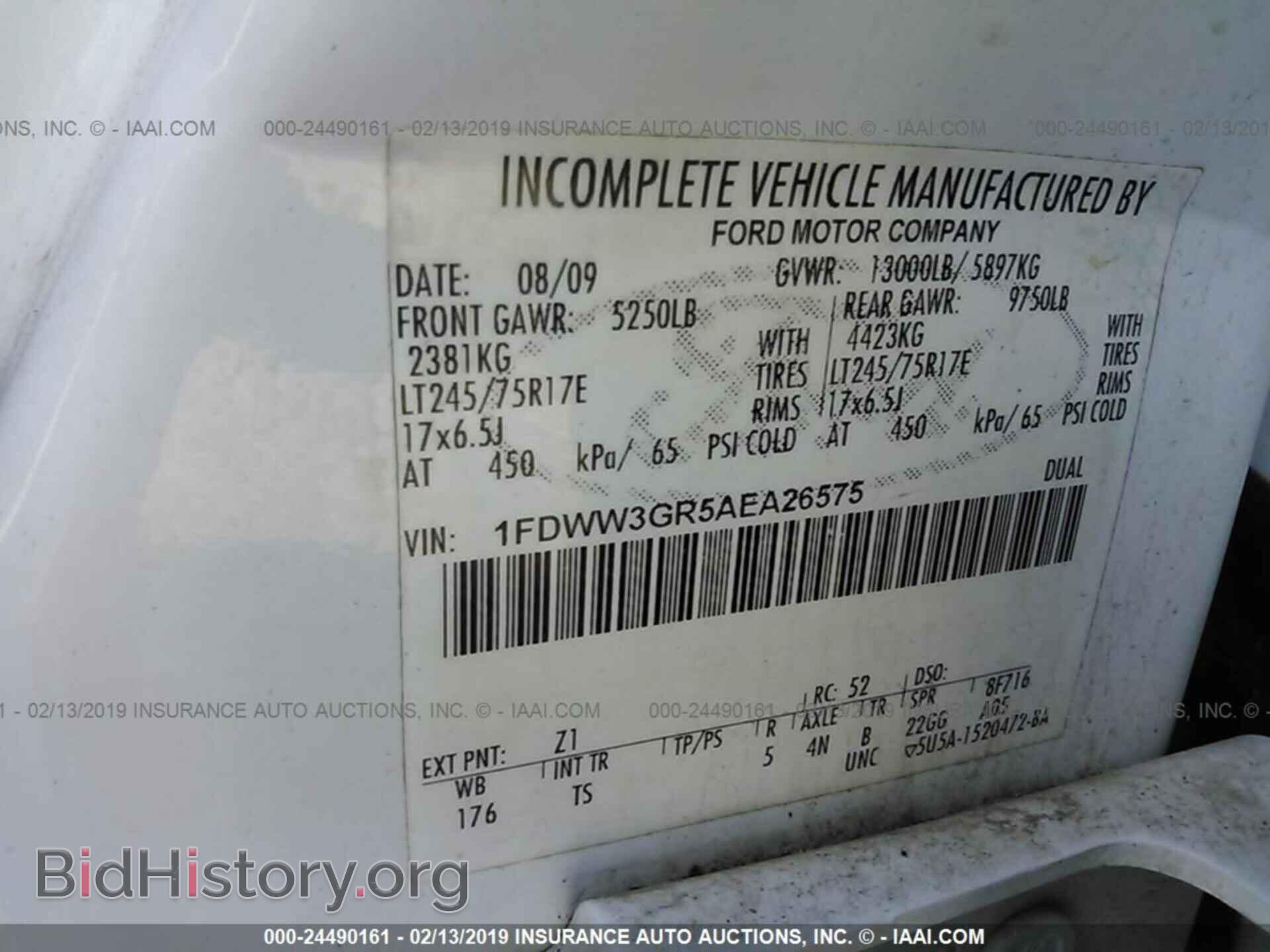 2010 FORD F350 - VIN: 1FDWW3GR5AEA26575 - Фото 9