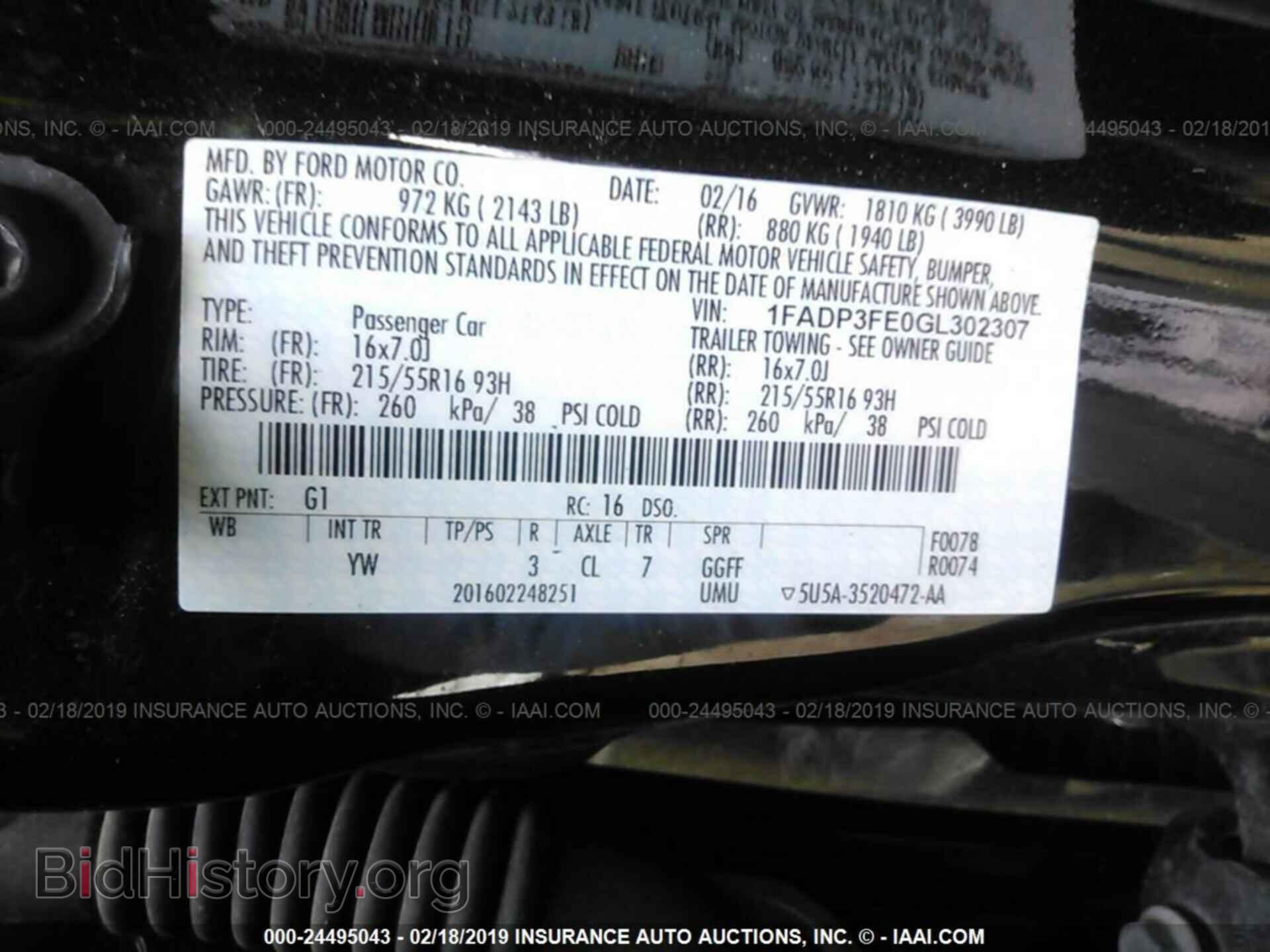2016 FORD FOCUS - VIN: 1FADP3FE0GL302307 - Photo 9