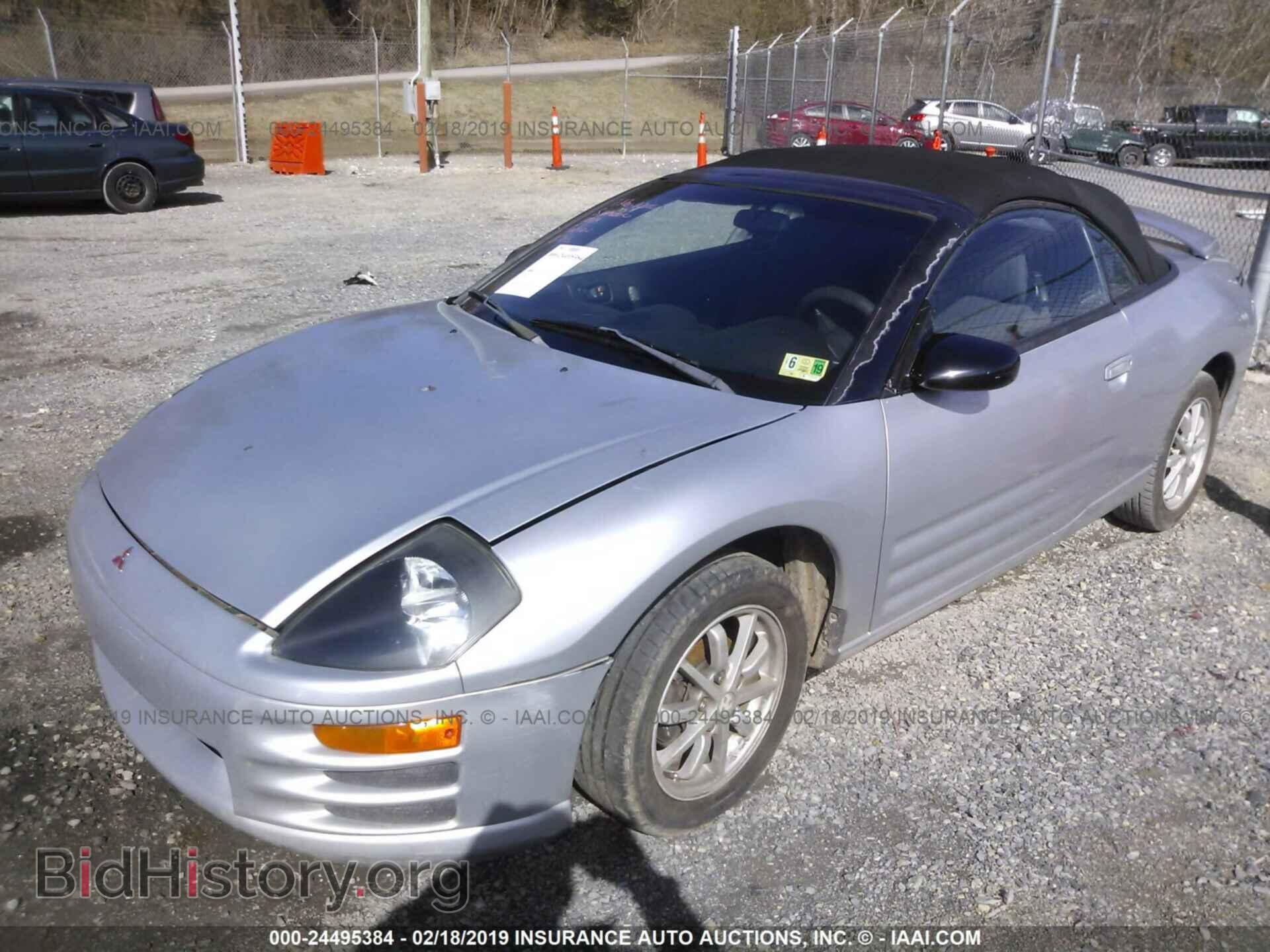 2001 MITSUBISHI ECLIPSE - VIN: 4A3AE45G81E178694 - Фото 2