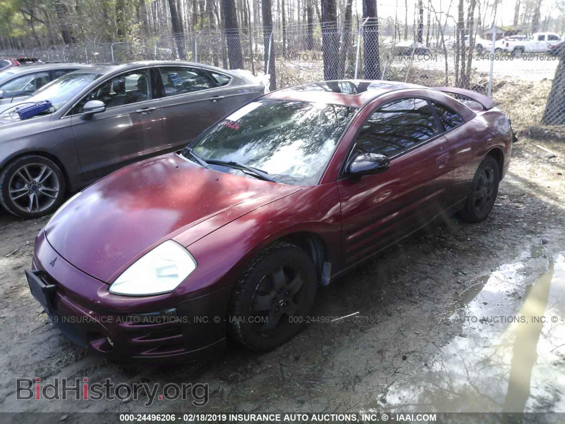 2003 MITSUBISHI ECLIPSE - VIN: 4A3AC44G83E019376 - Фото 2