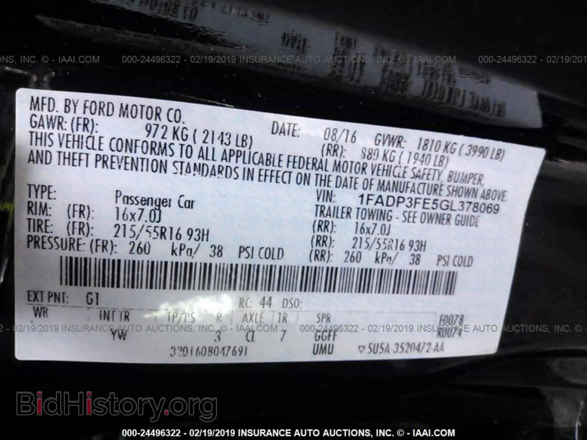 2016 FORD FOCUS - VIN: 1FADP3FE5GL378069 - Photo 9
