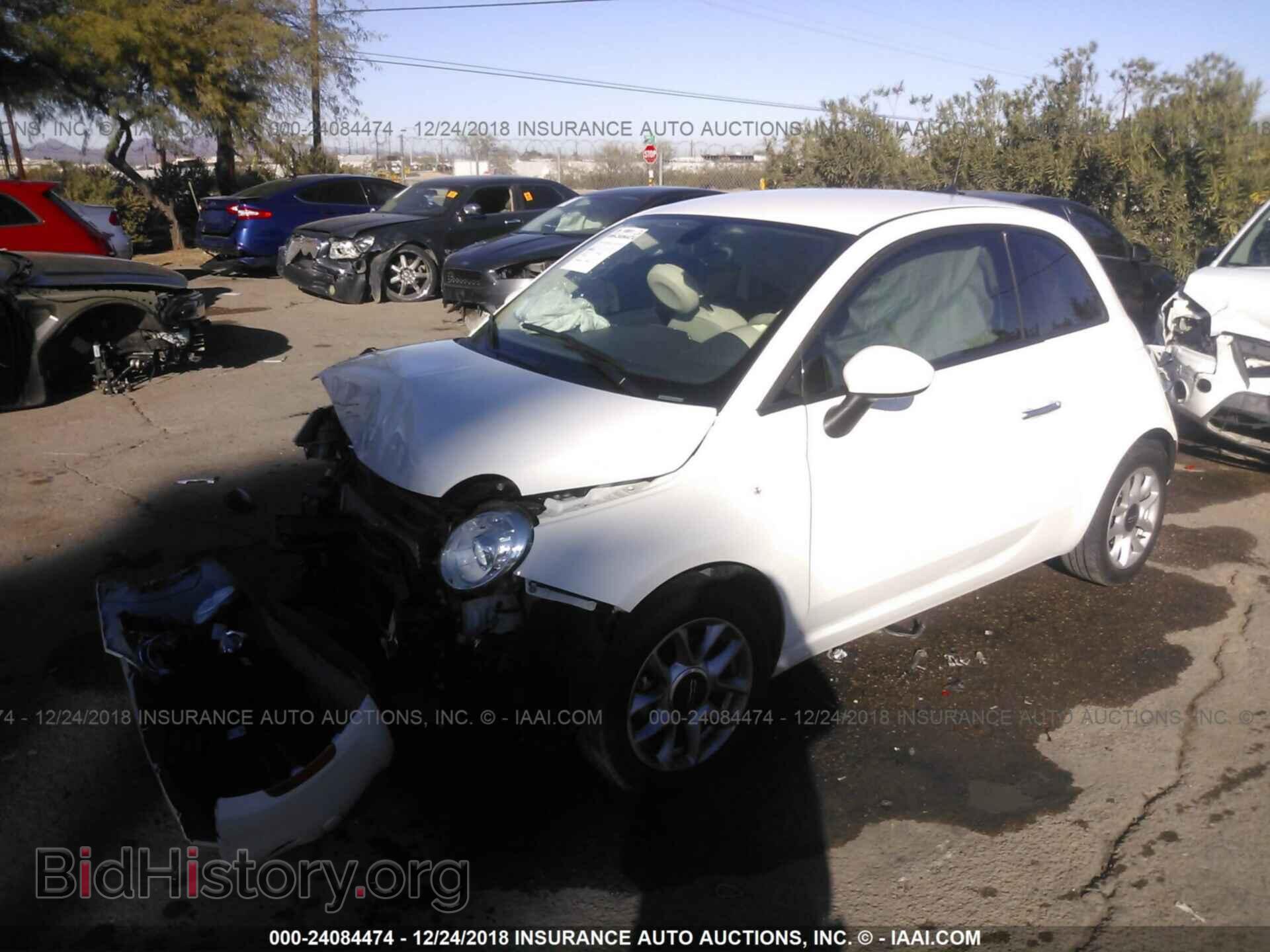 2017 FIAT 500 - VIN: 3C3CFFKR5HT547987 - Фото 2