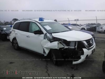 2018 Nissan PATHFINDER, белый — VIN 5N1DR2MN6JC669894, IAAI
