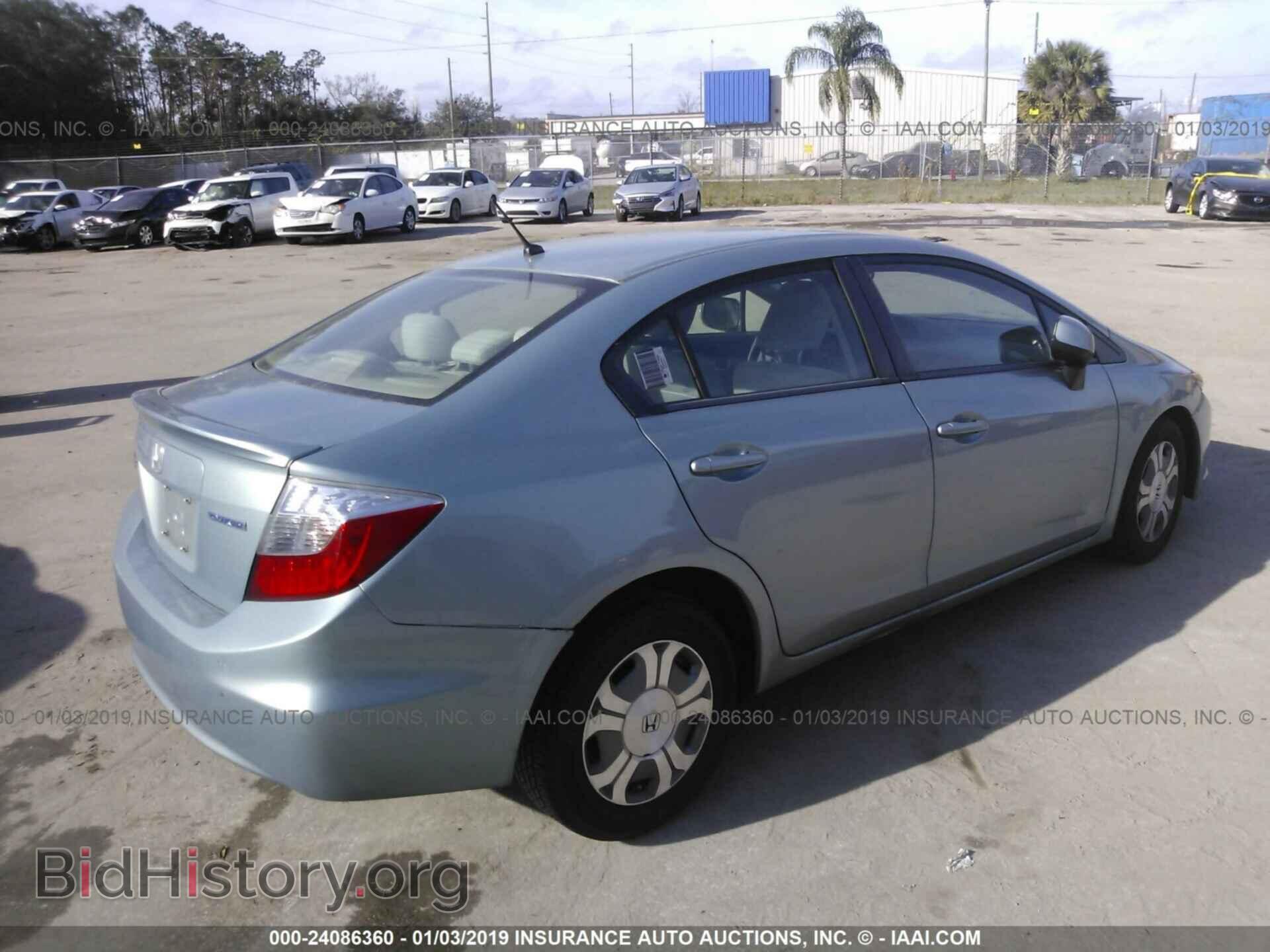 2012 HONDA CIVIC - VIN: JHMFB4F25CS004959 - Photo 4