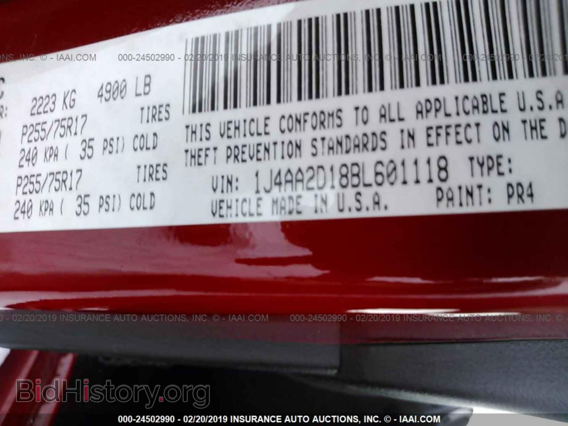 2011 JEEP WRANGLER - VIN: 1J4AA2D18BL601118 - Фото 9