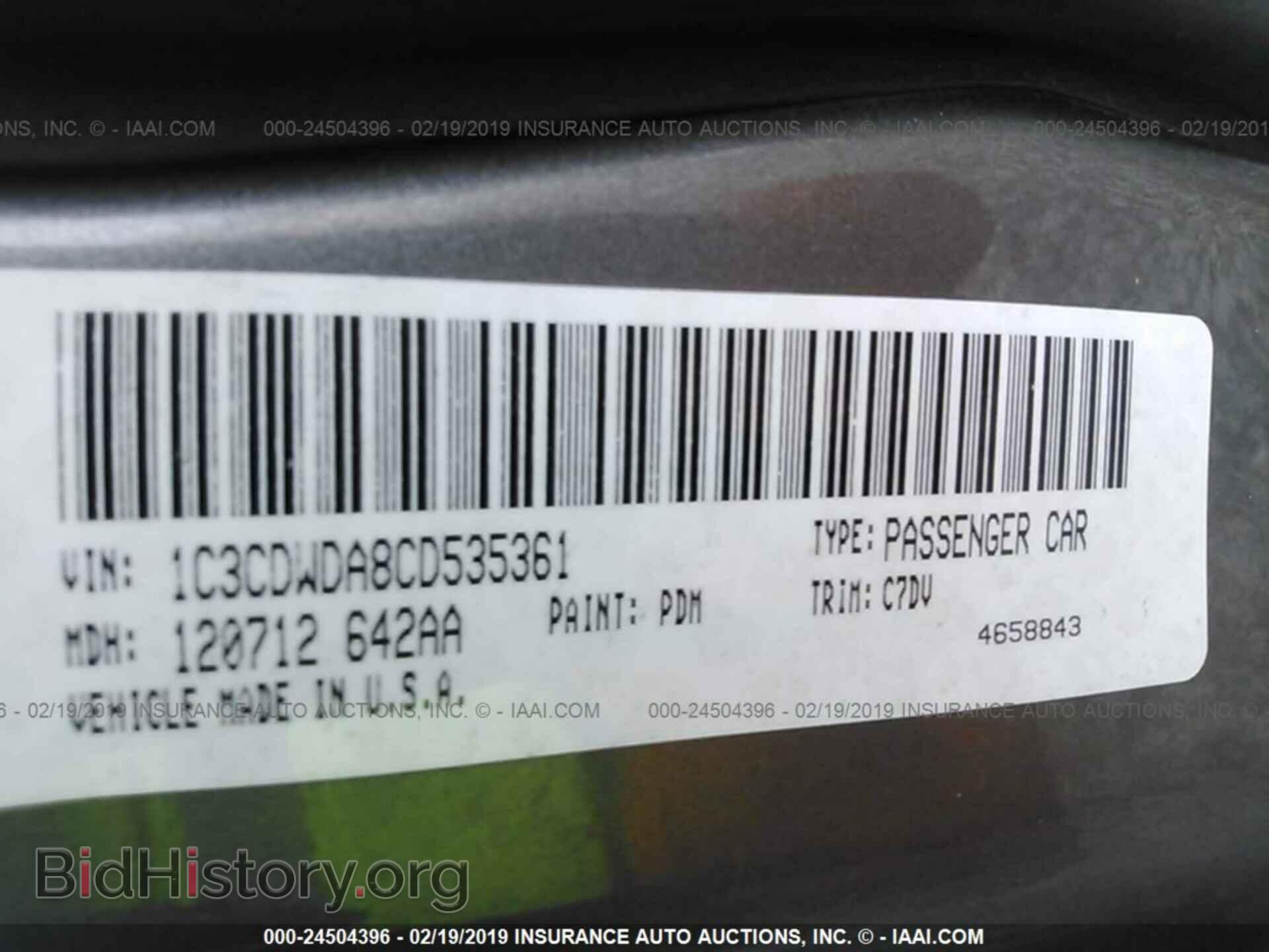 2012 DODGE CALIBER - VIN: 1C3CDWDA8CD535361 - Photo 9
