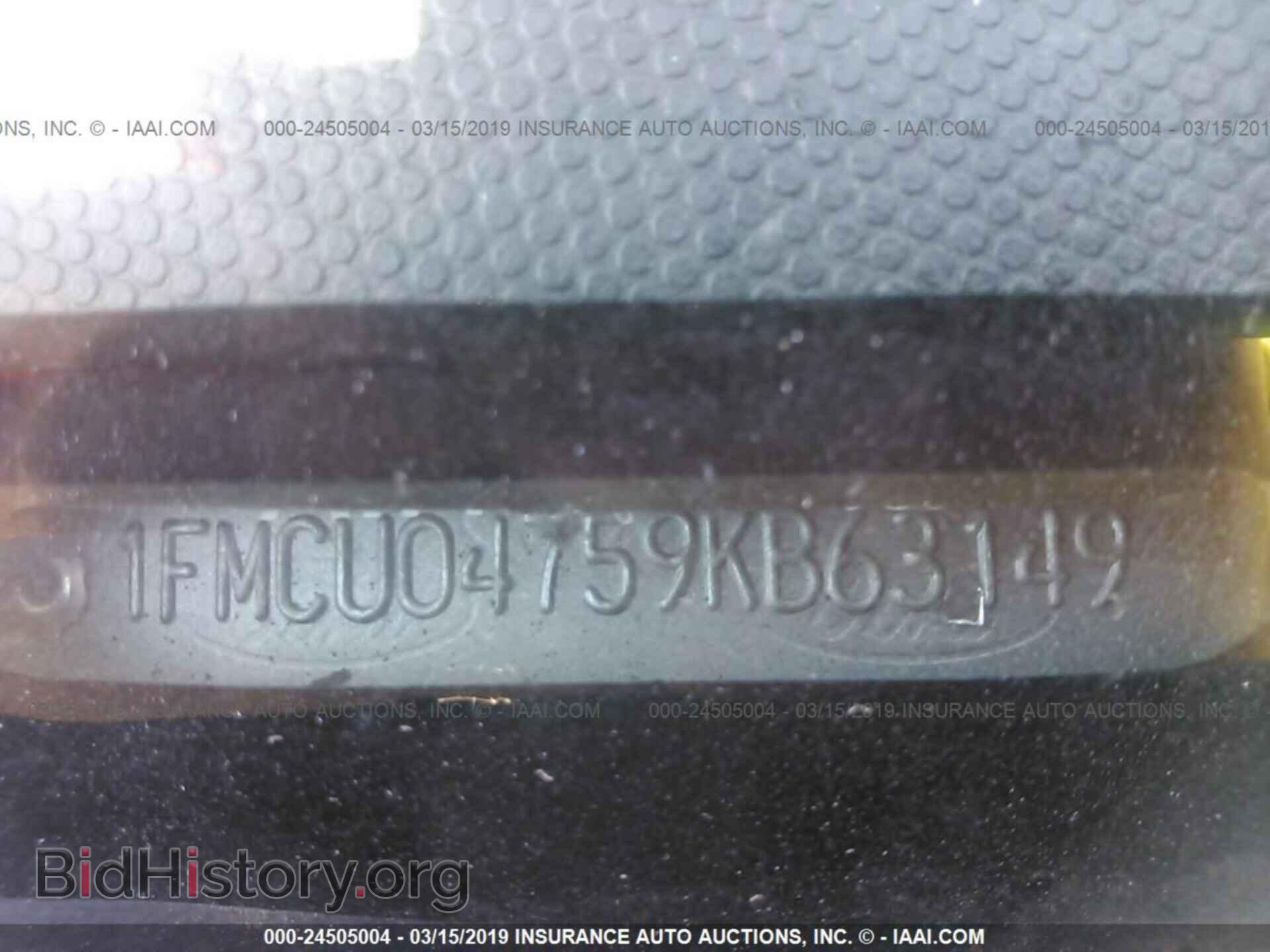 2009 FORD ESCAPE - VIN: 1FMCU04759KB63149 - Фото 9