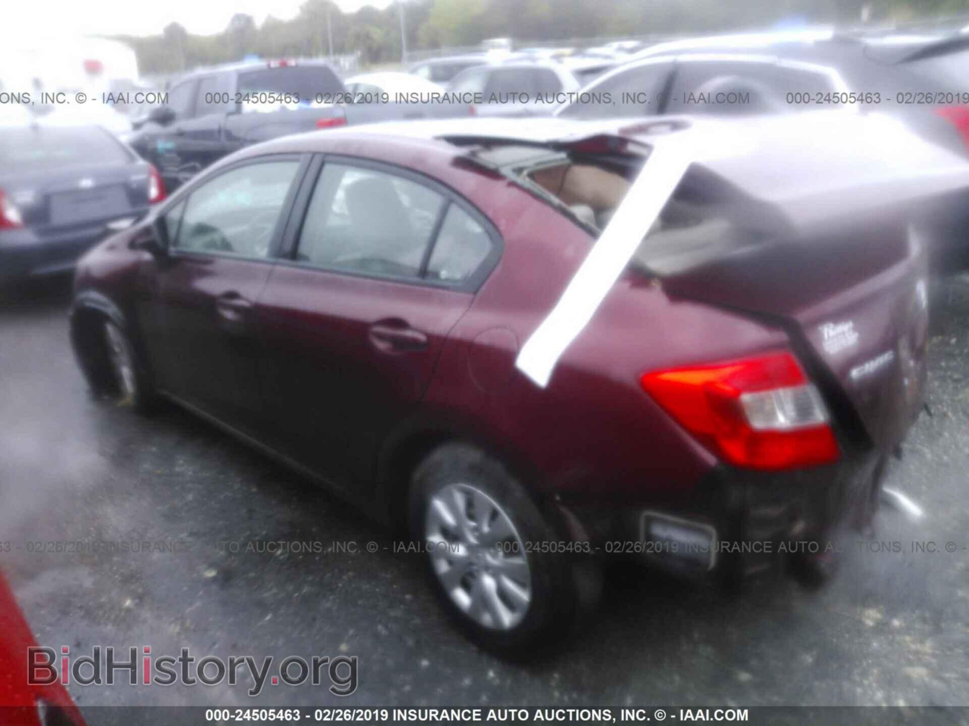 2012 HONDA CIVIC - VIN: 2HGFB2F59CH533338 - Фото 3