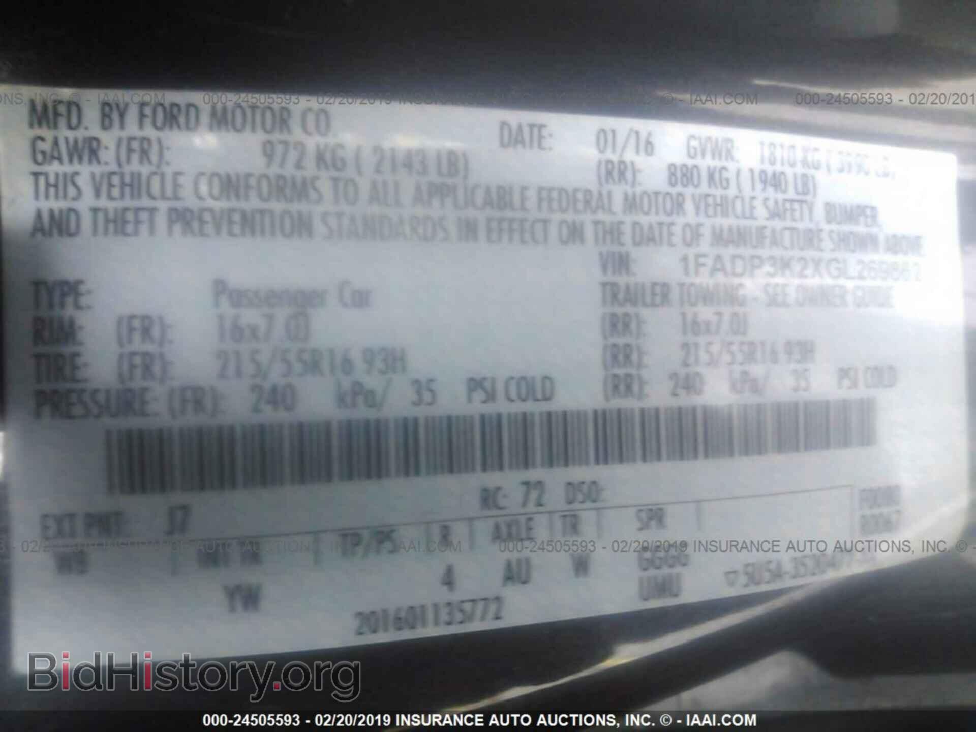 2016 FORD FOCUS - VIN: 1FADP3K2XGL269862 - Photo 9