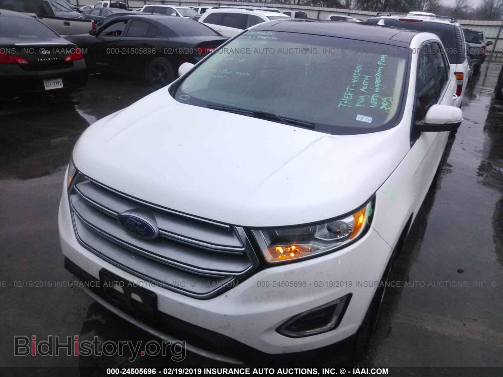 2015 FORD EDGE - VIN: 2FMTK4K88FBB82745 - Фото 2