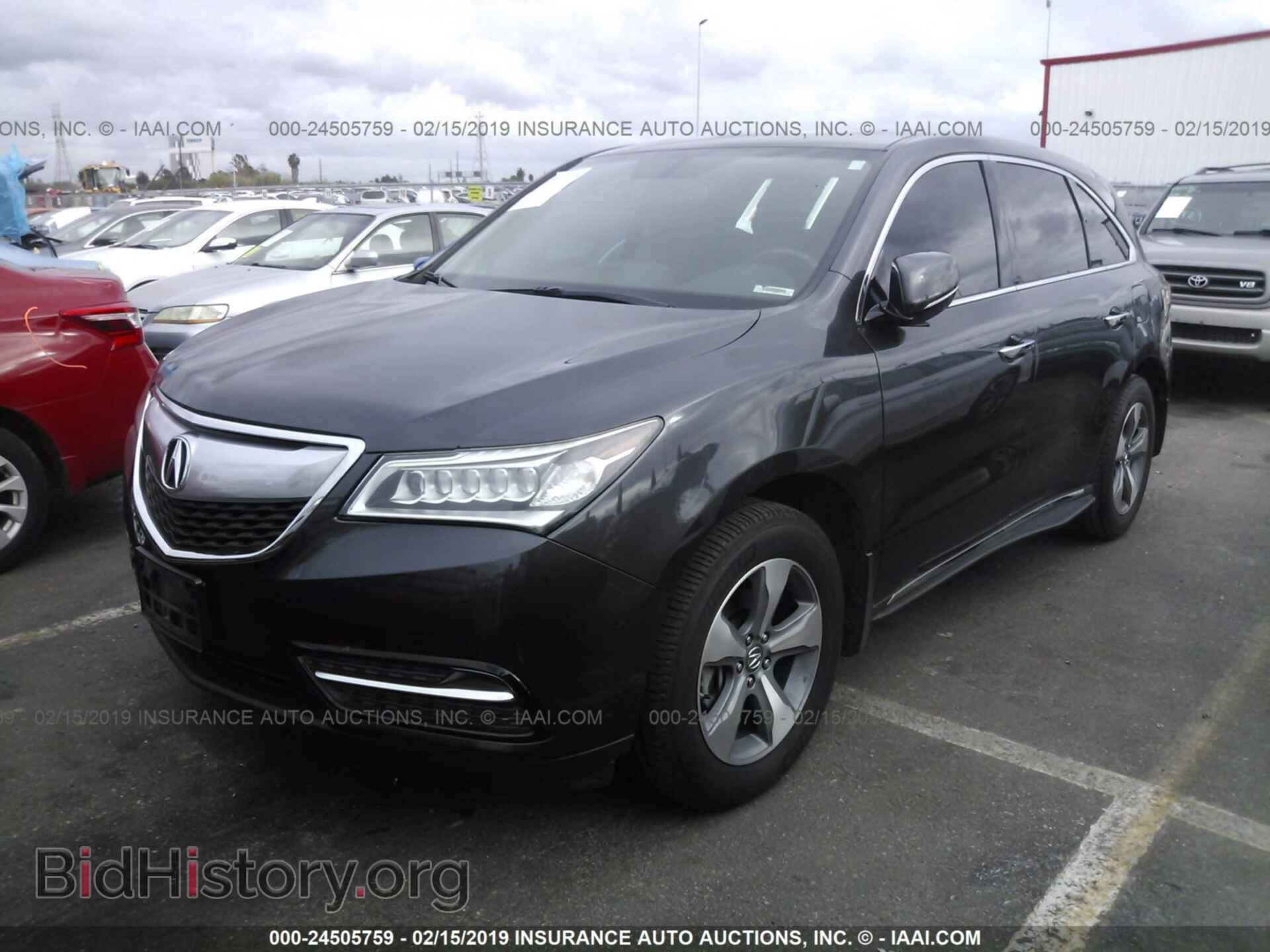 2014 ACURA MDX - VIN: 5FRYD3H21EB010851 - Фото 2