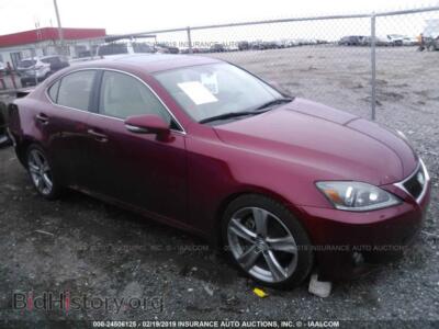 2012 Lexus IS 250, красный — VIN JTHBF5C28C5166225, IAAI