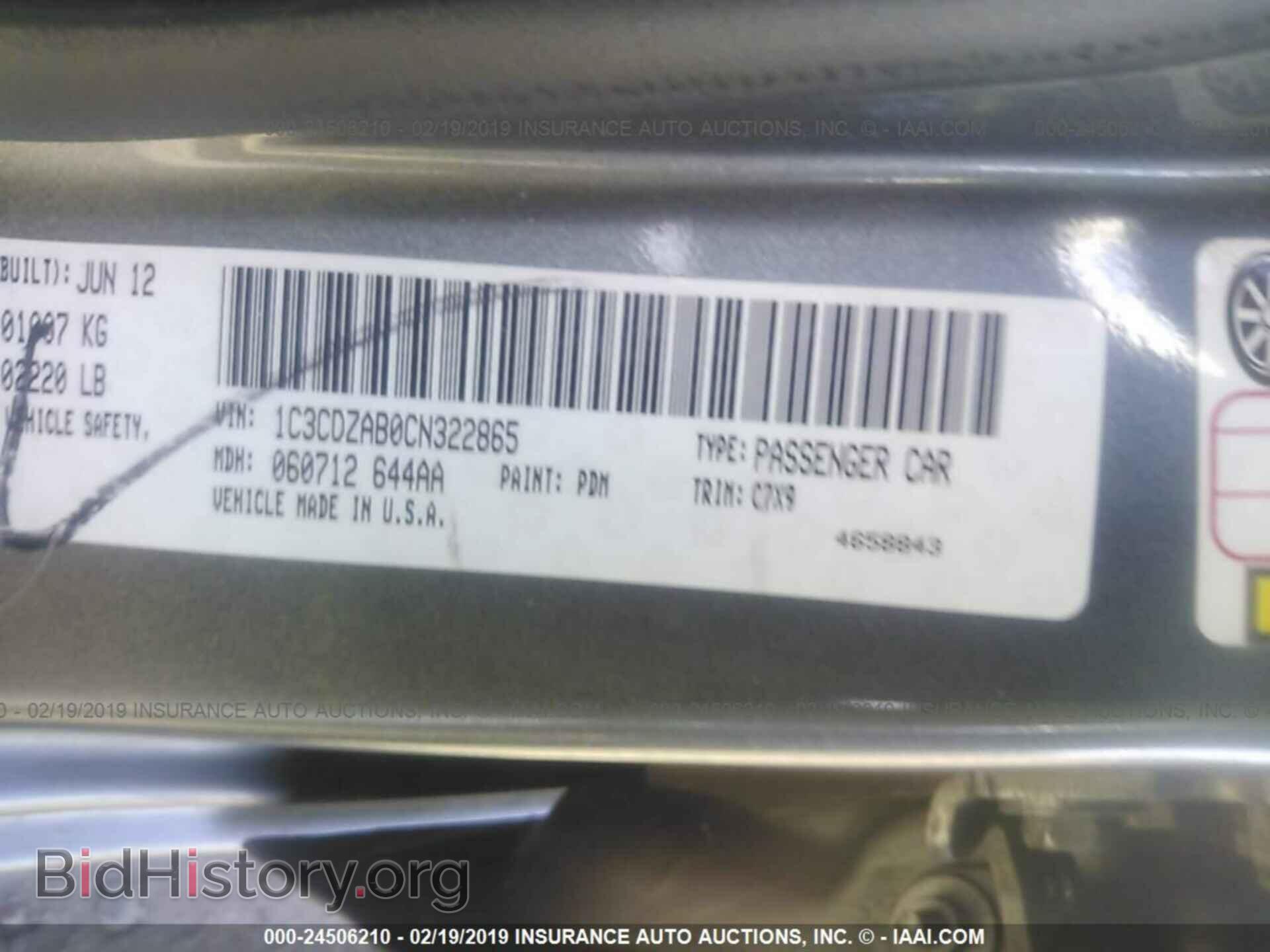 2012 DODGE AVENGER - VIN: 1C3CDZAB0CN322865 - Фото 9