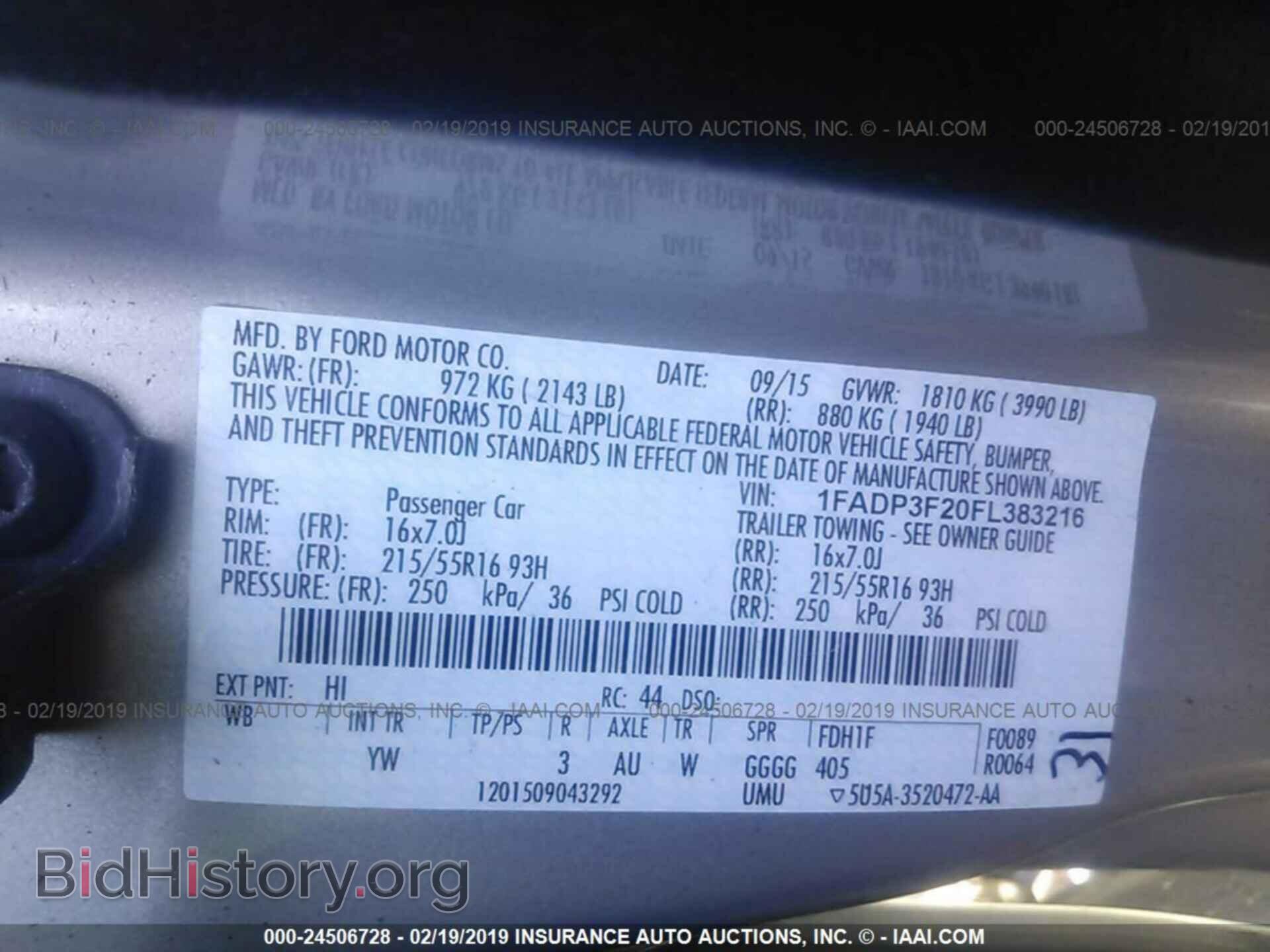 2015 FORD FOCUS - VIN: 1FADP3F20FL383216 - Photo 9