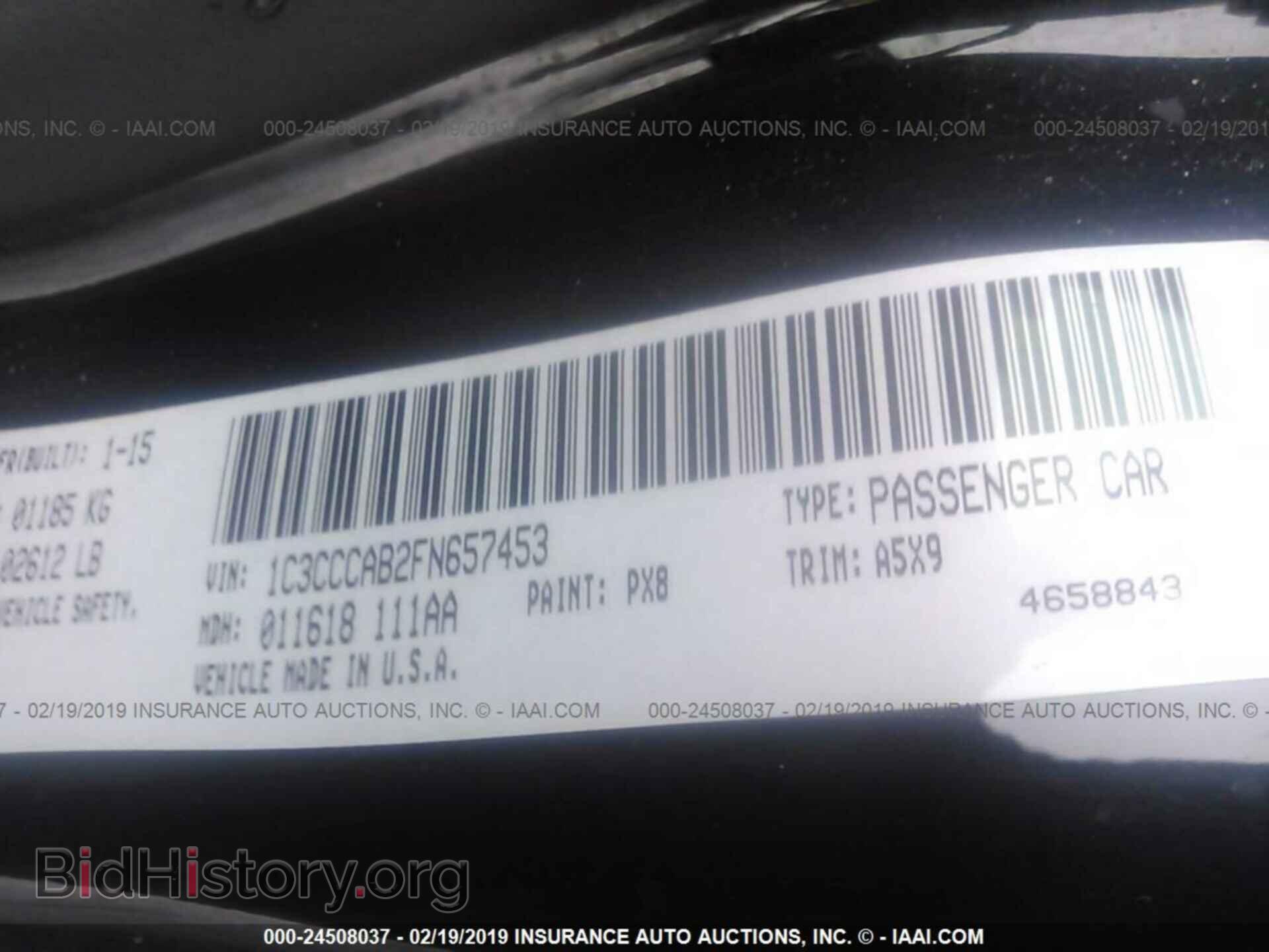 2015 CHRYSLER 200 - VIN: 1C3CCCAB2FN657453 - Photo 9