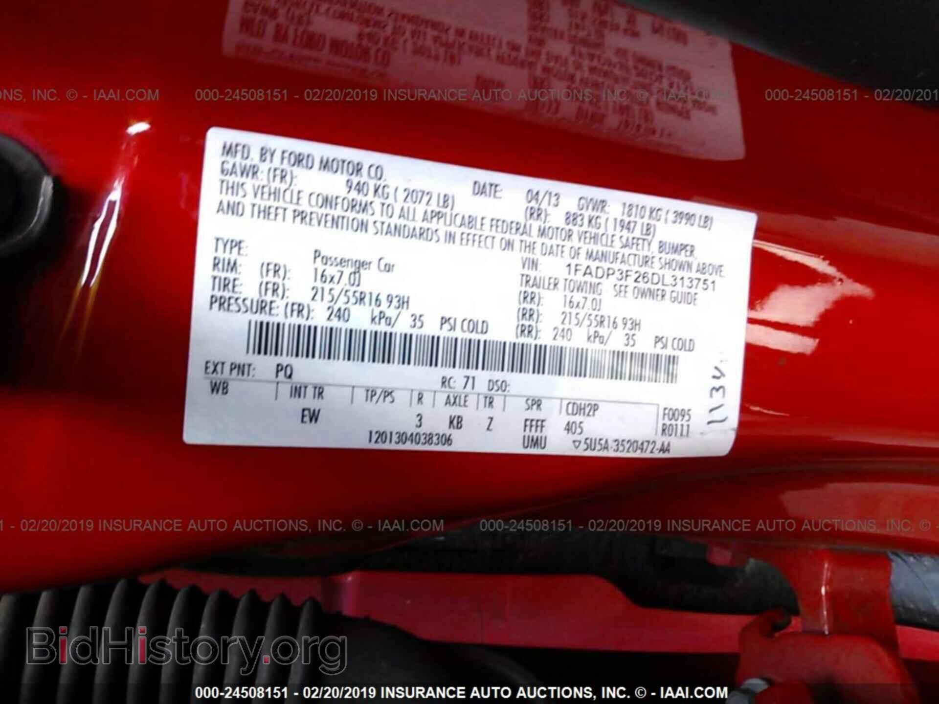 2013 FORD FOCUS - VIN: 1FADP3F26DL313751 - Photo 9